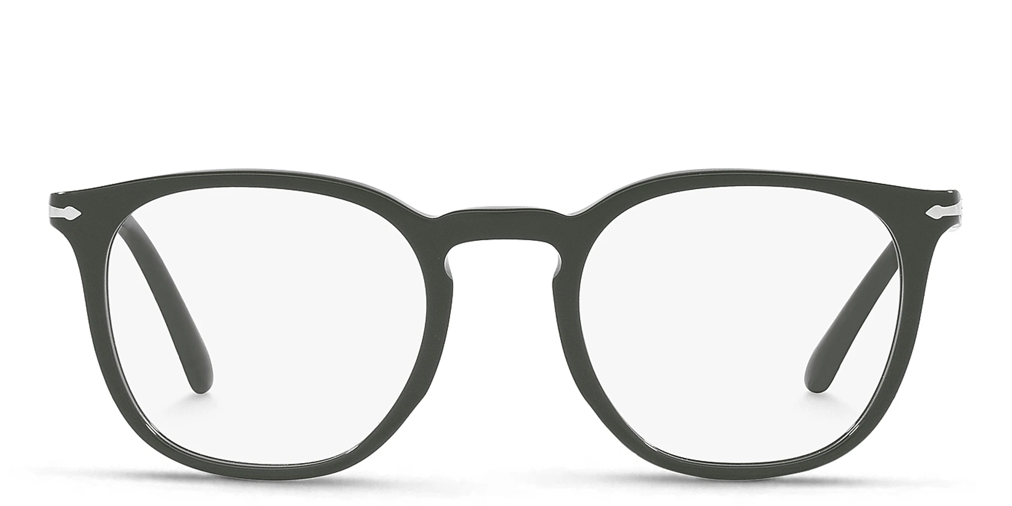 Shop PERSOL Unisex Panthos Eyeglasses in Green online.