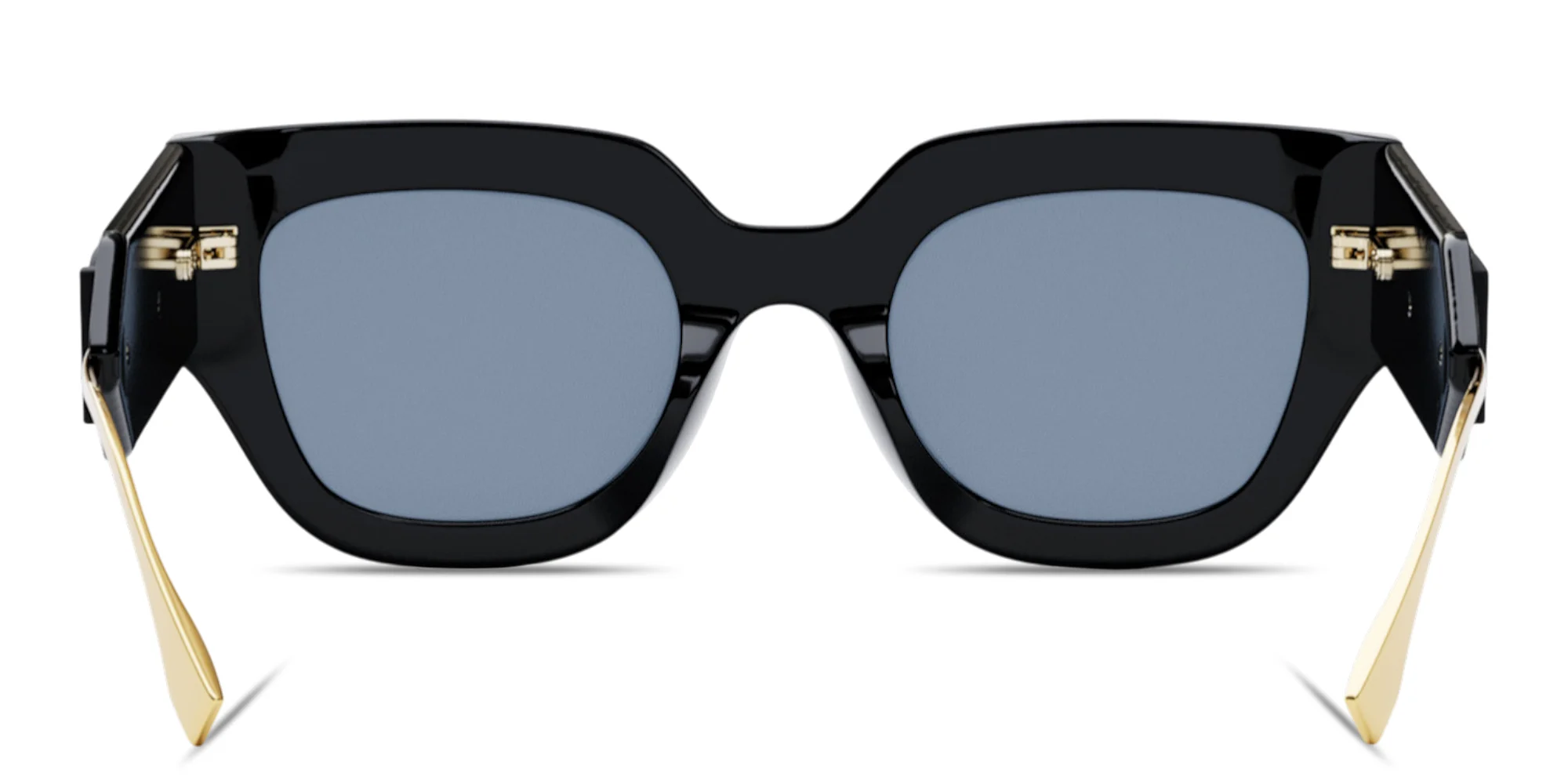 Shop FENDI Fendigraphy Square Sunglasses in Black online.
