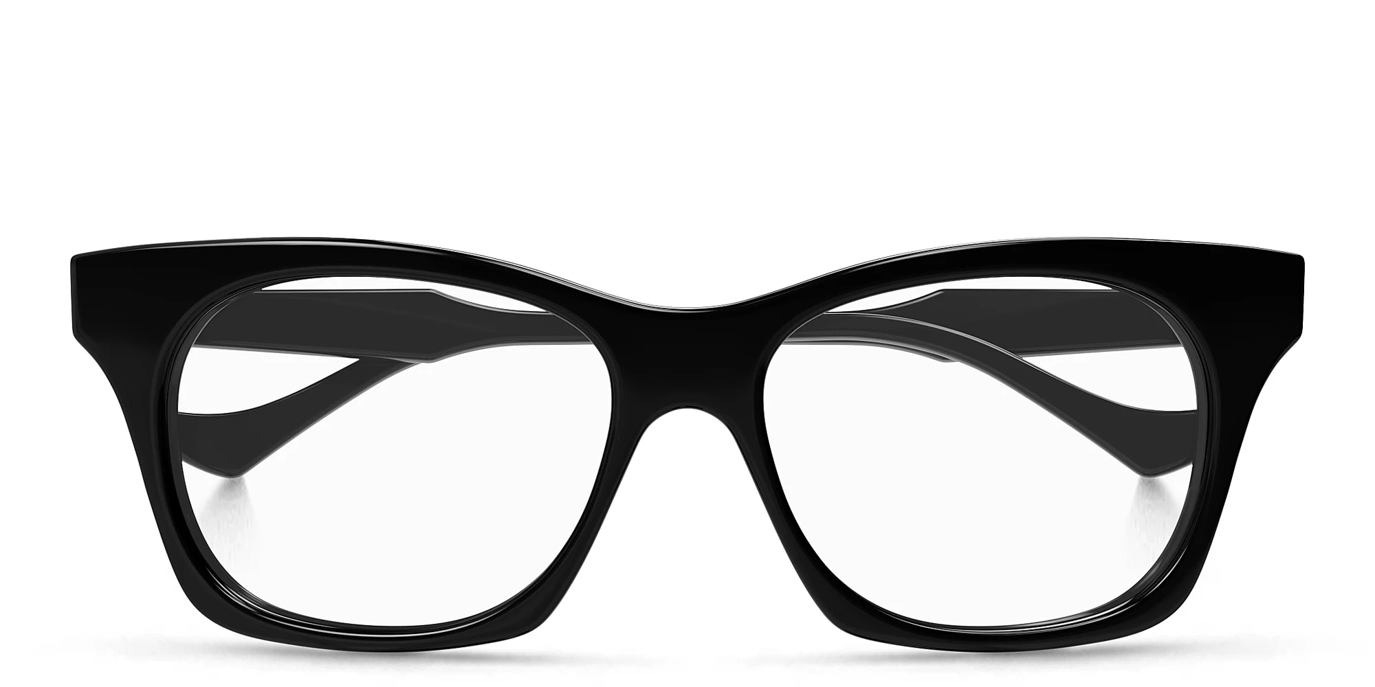 Shop GUCCI Wide Cat-Eye Eyeglasses in Black online.