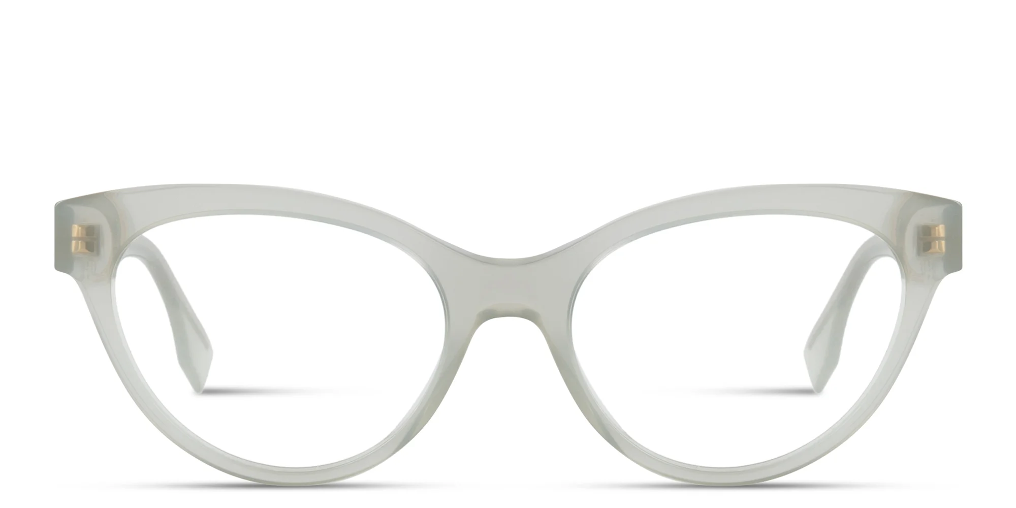 Shop FENDI O'Lock Cat-Eye Eyeglasses in Green online.