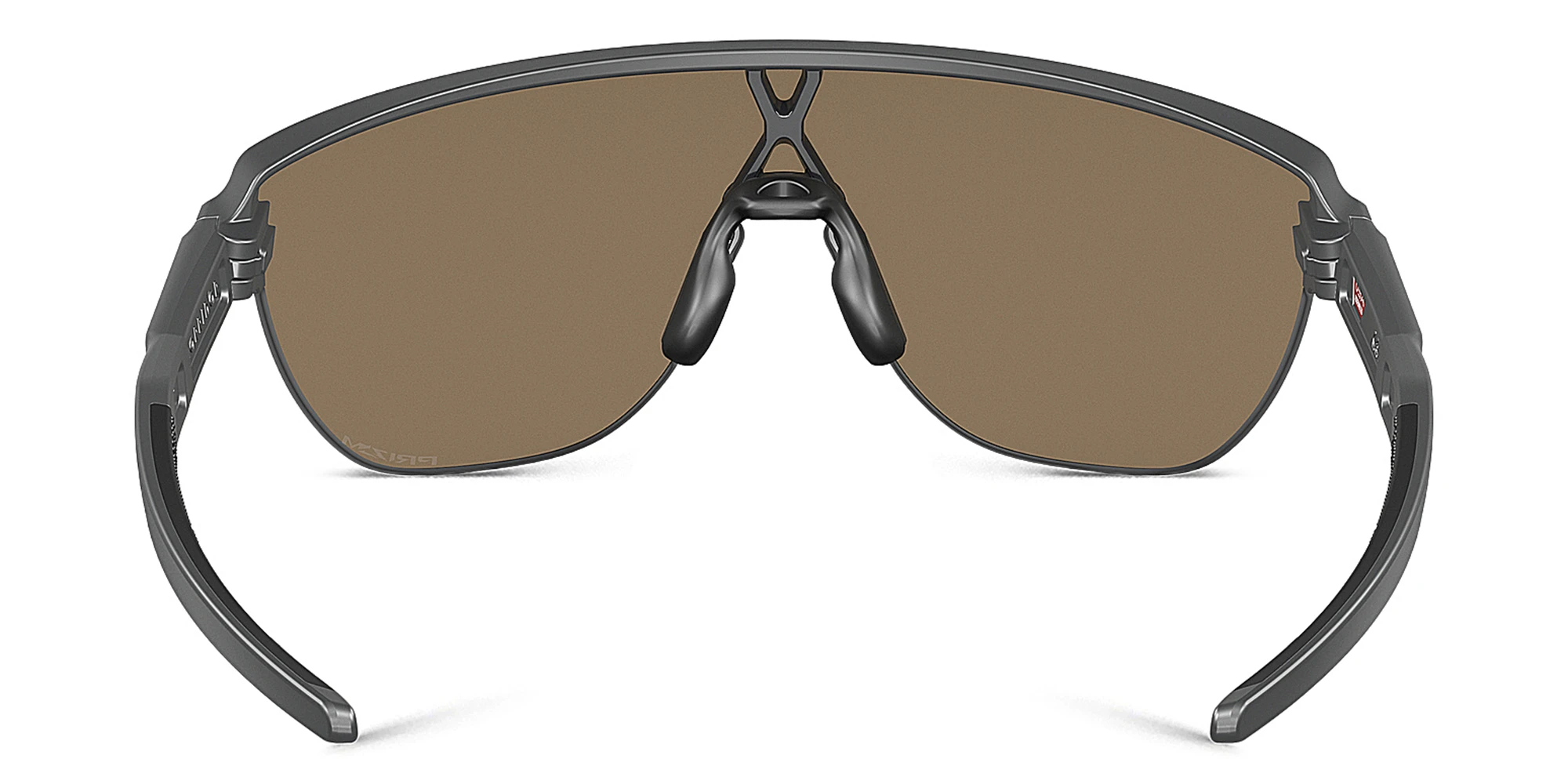 Shop Oakley Half-Rim Mask Sunglasses in Matte Carbon online.