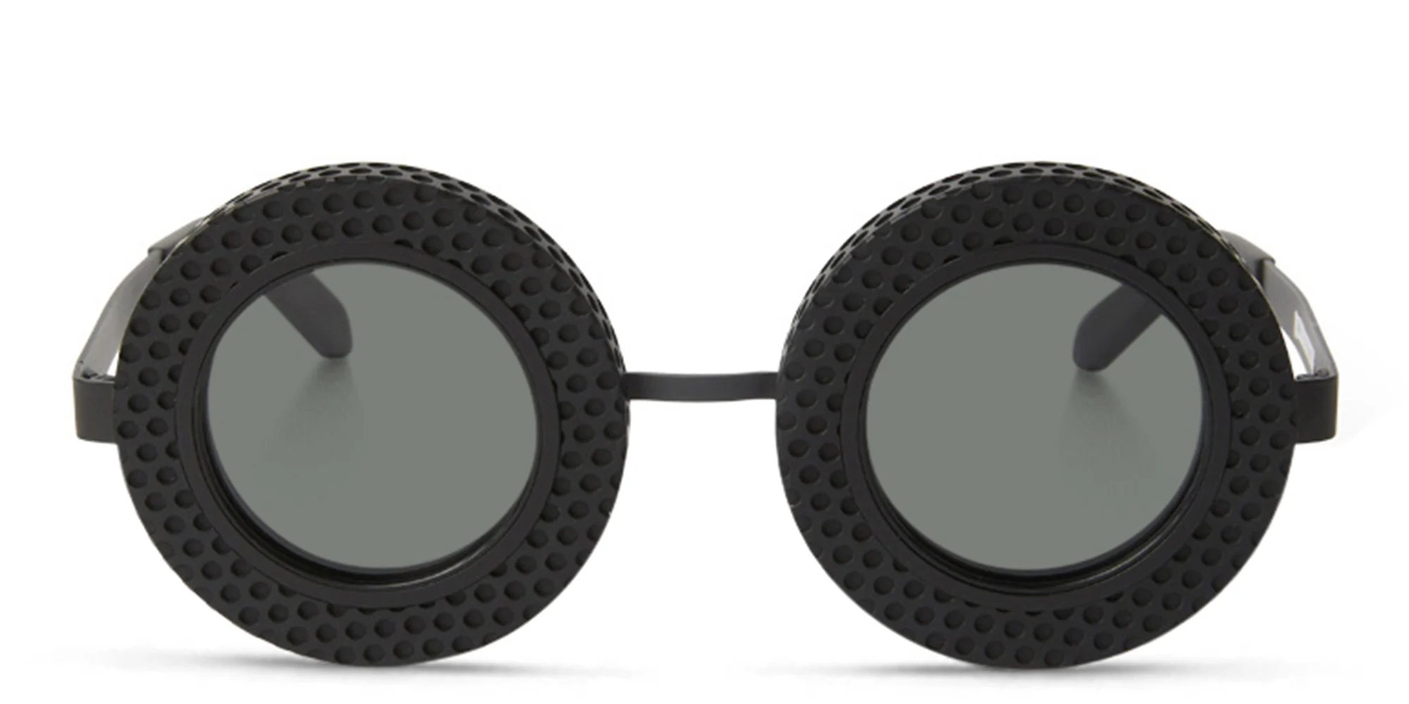 Shop OFF WHITE Chicago Unisex Round Sunglasses in Black online.