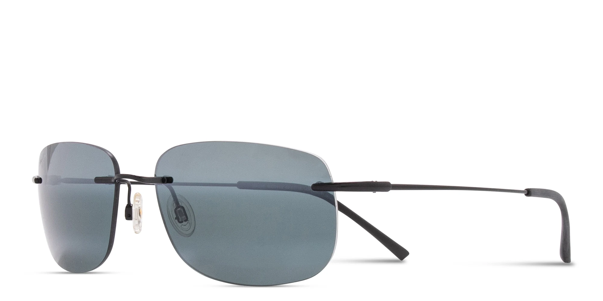 تسوق نظارات شمسية أوهاي مستطيلة بدون إطار للجنسين ماوي جيم بلون أسود أونلاين.