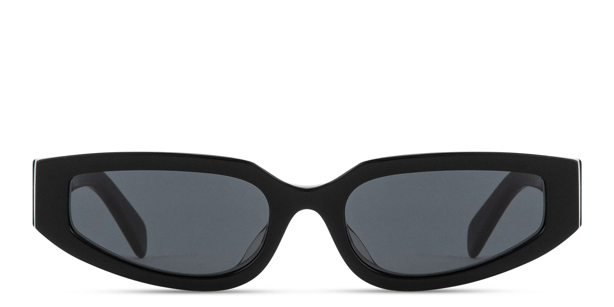 Shop CELINE Triomphe Geometric Sunglasses in Black online.