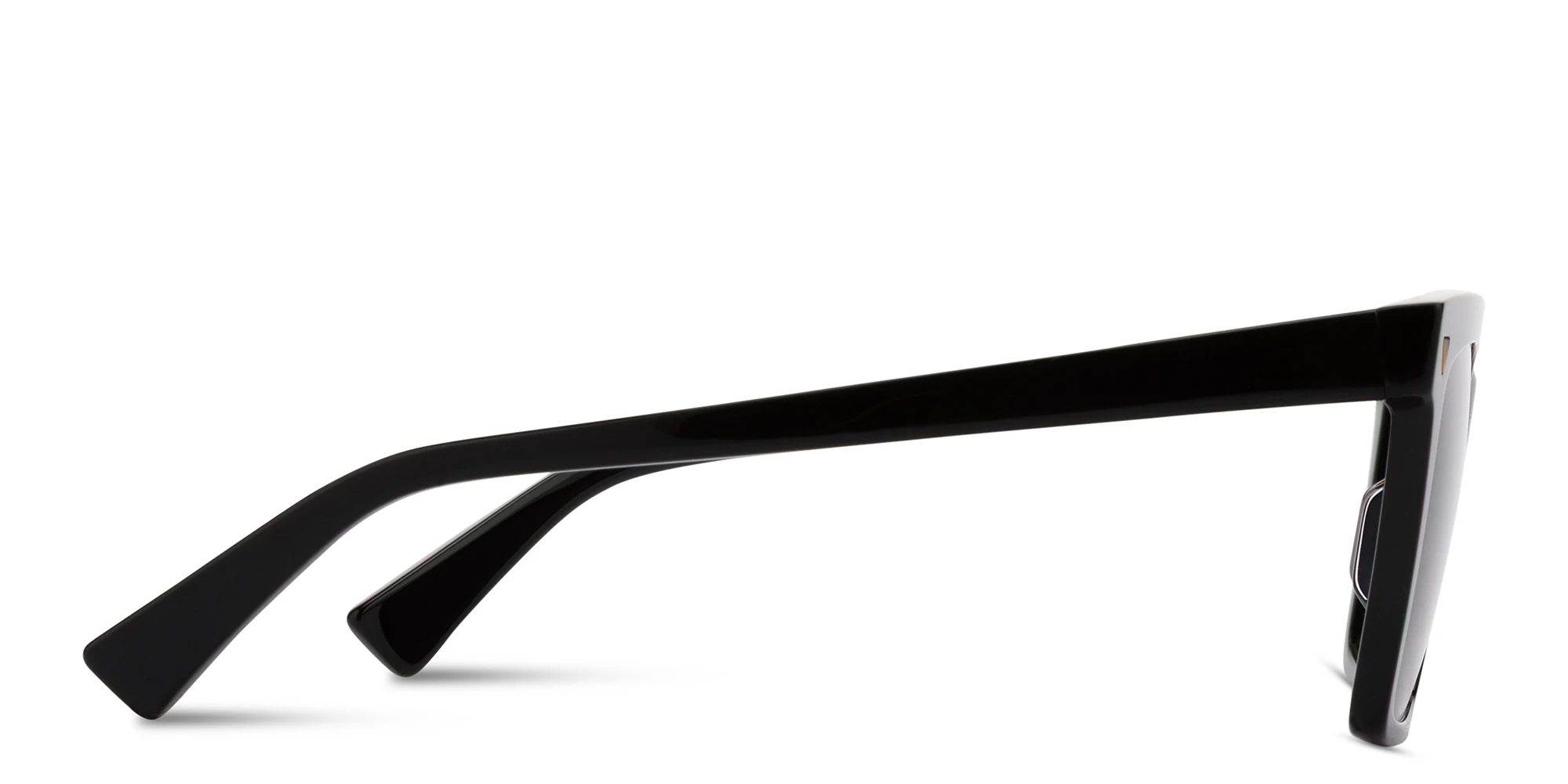 Shop BOTTEGA VENETA Rectangle Sunglasses in Black online.