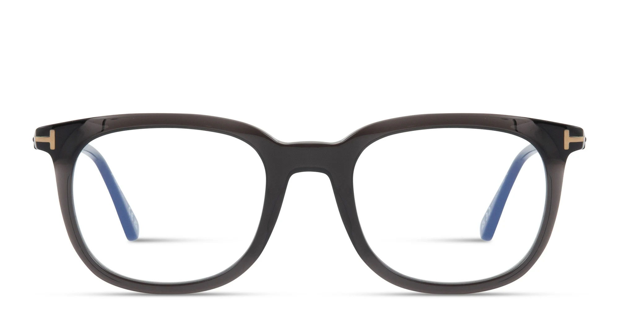 Shop TOM FORD Square Eyeglasses in Shiny Black online.
