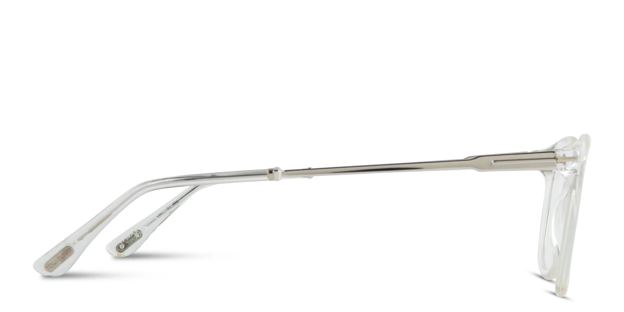 Shop TOM FORD Square Eyeglasses in Crystal online.