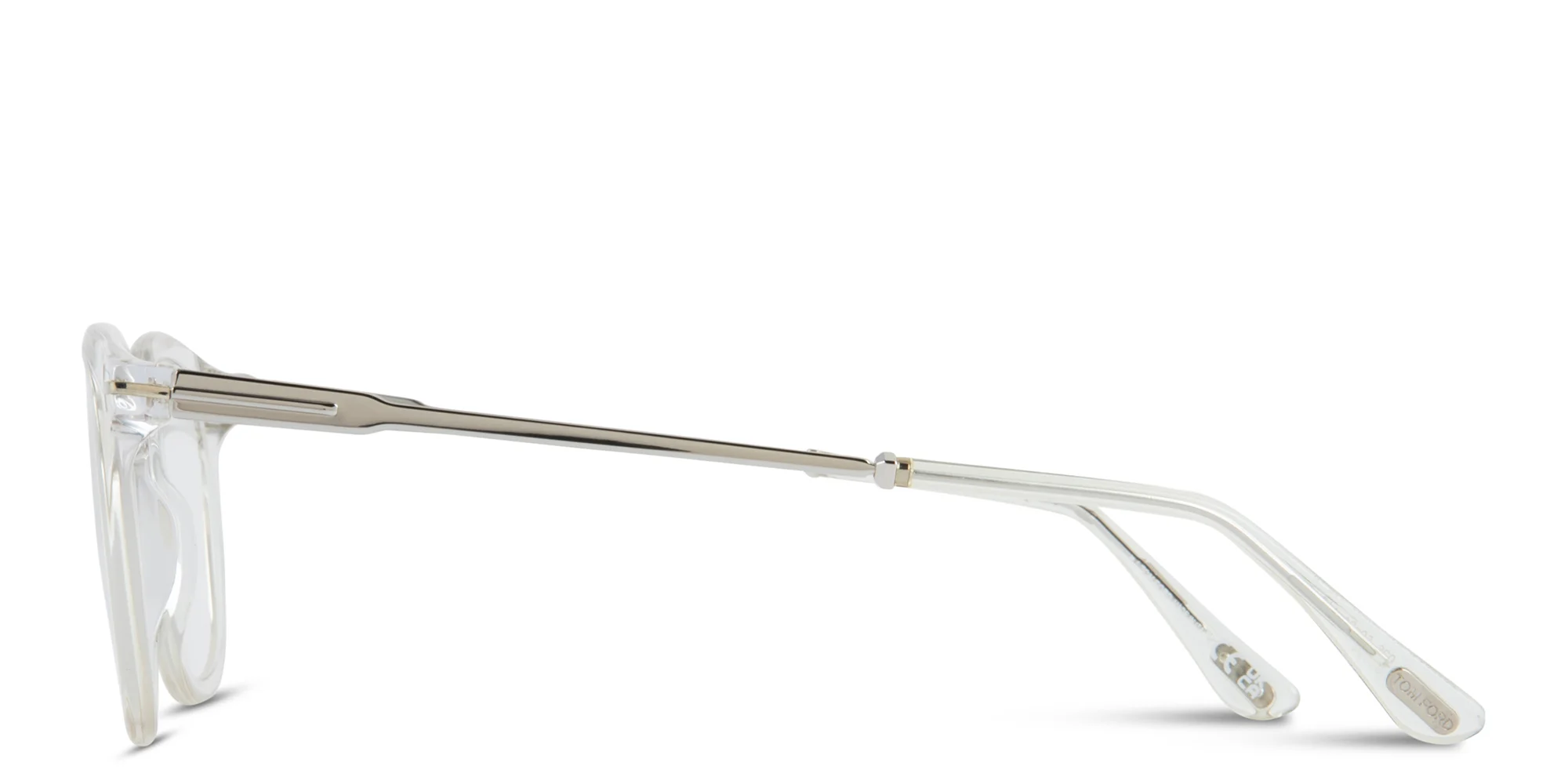 Shop TOM FORD Square Eyeglasses in Crystal online.