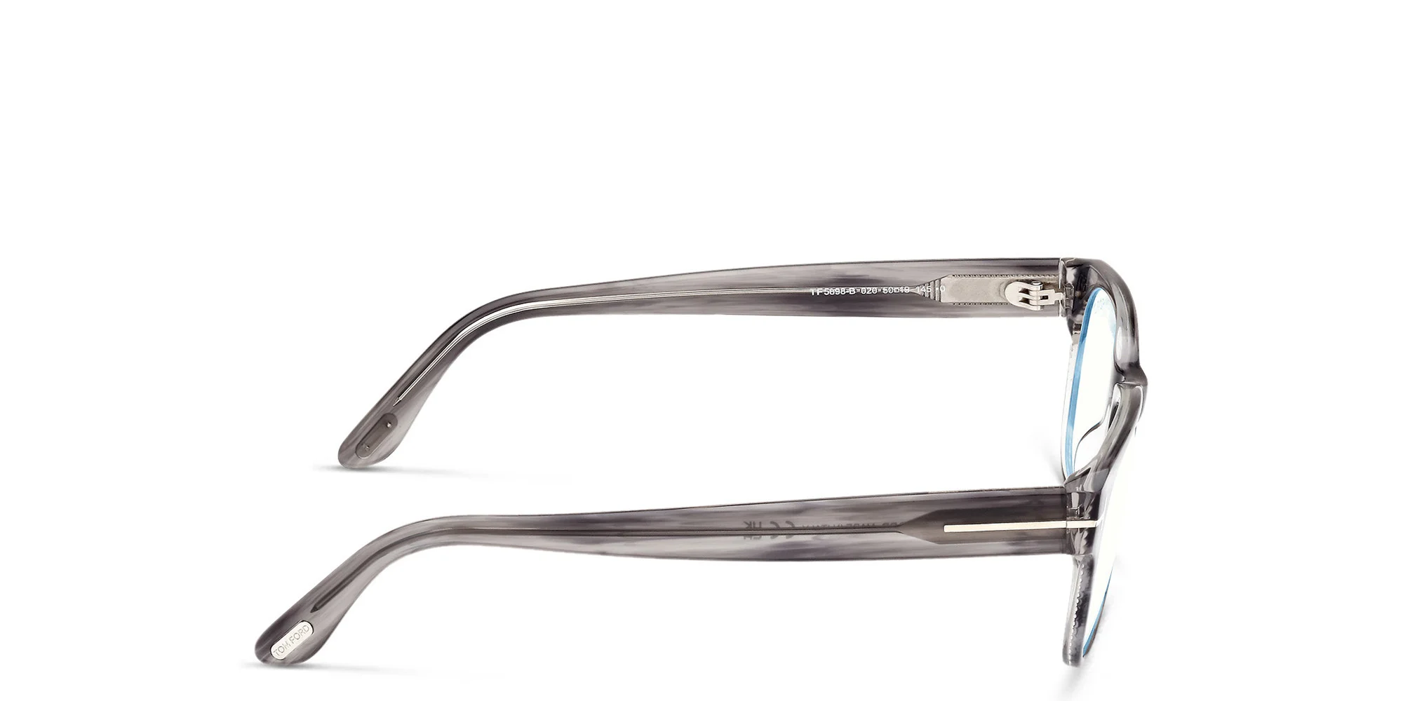 Shop TOM FORD Square Eyeglasses in Grey/striped online.