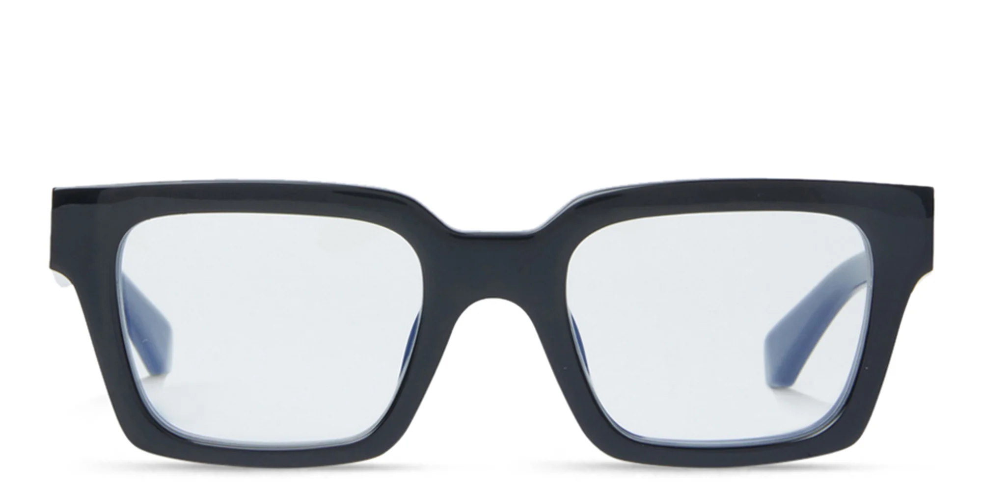 Shop OFF WHITE Style 72 Unisex Square Eyeglasses in Black online.