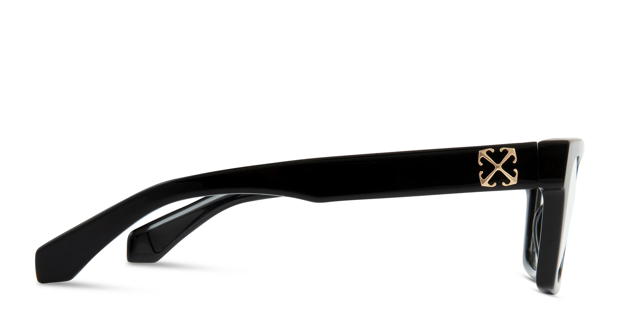 Shop OFF WHITE Style 72 Unisex Square Eyeglasses in Black online.