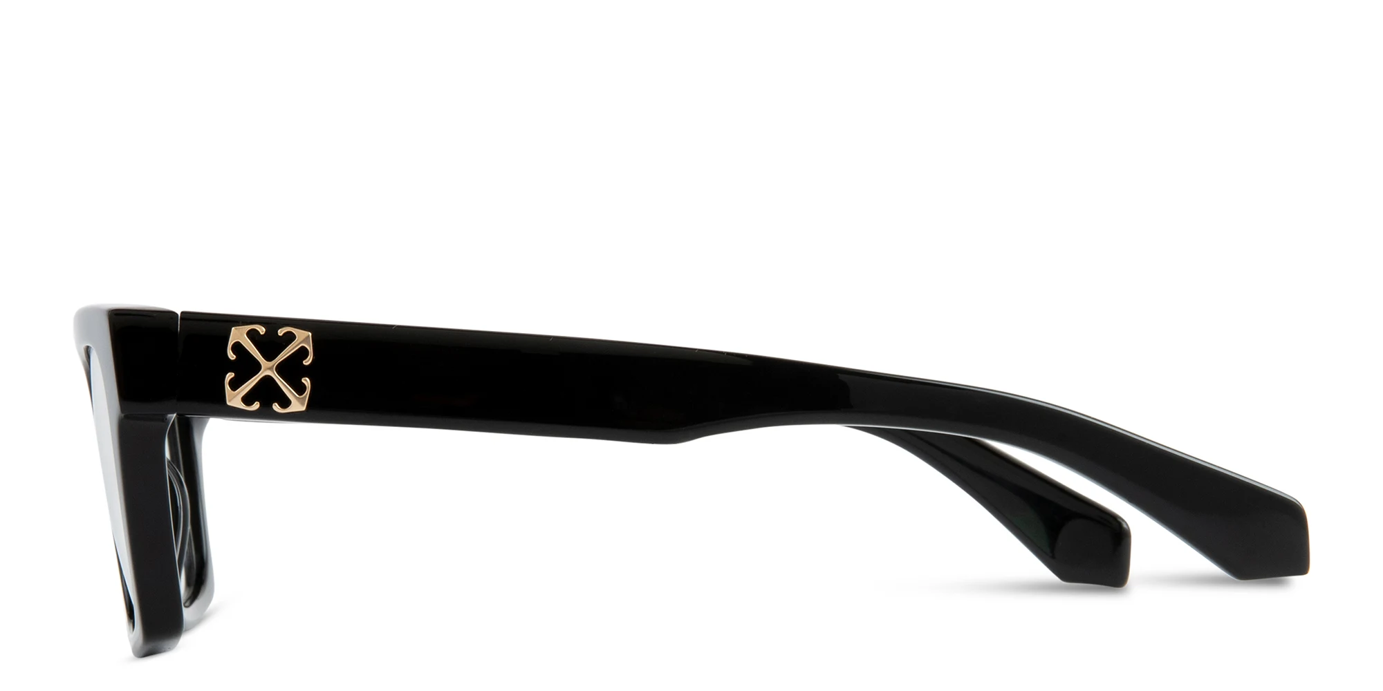 Shop OFF WHITE Style 72 Unisex Square Eyeglasses in Black online.
