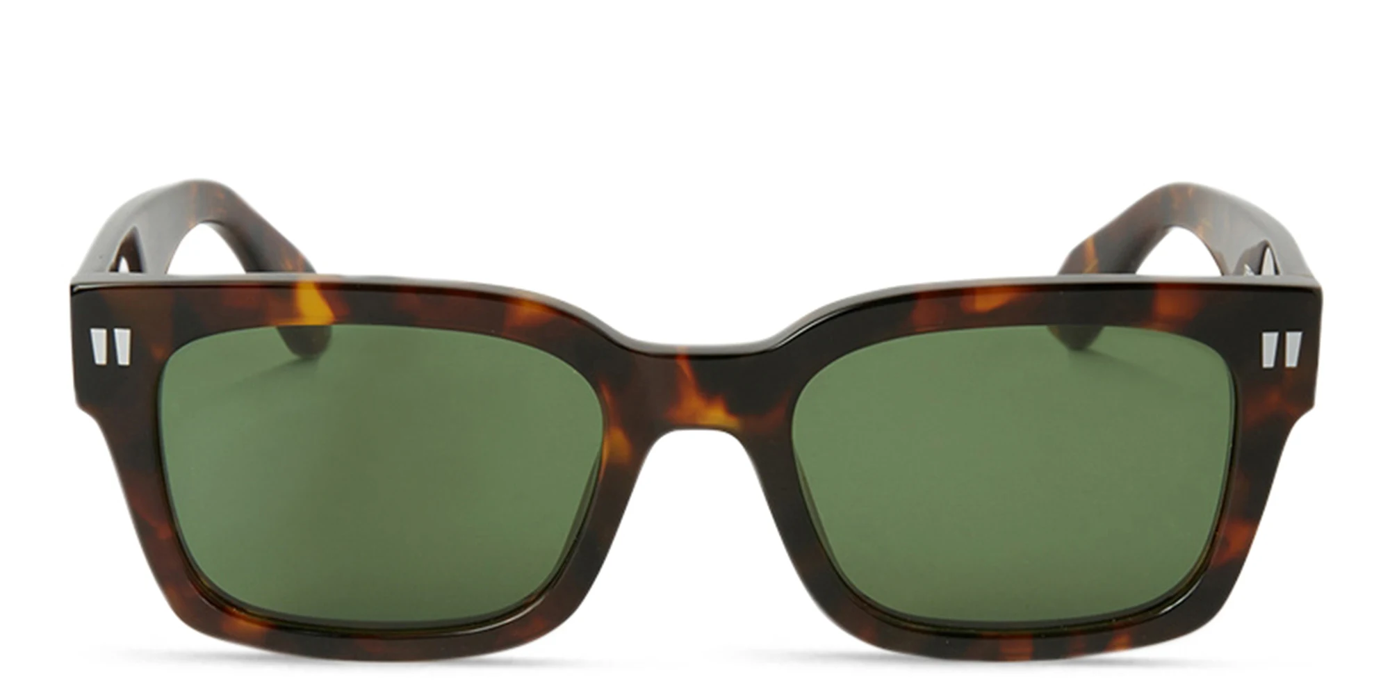 Shop OFF WHITE Midland Unisex Rectangle Sunglasses in Havana online.