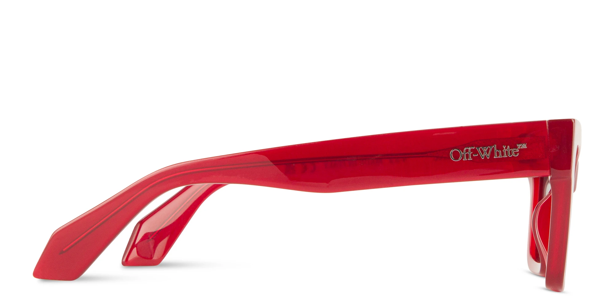 Shop OFF WHITE Cincinnati Unisex Cat-Eye Sunglasses in Red online.