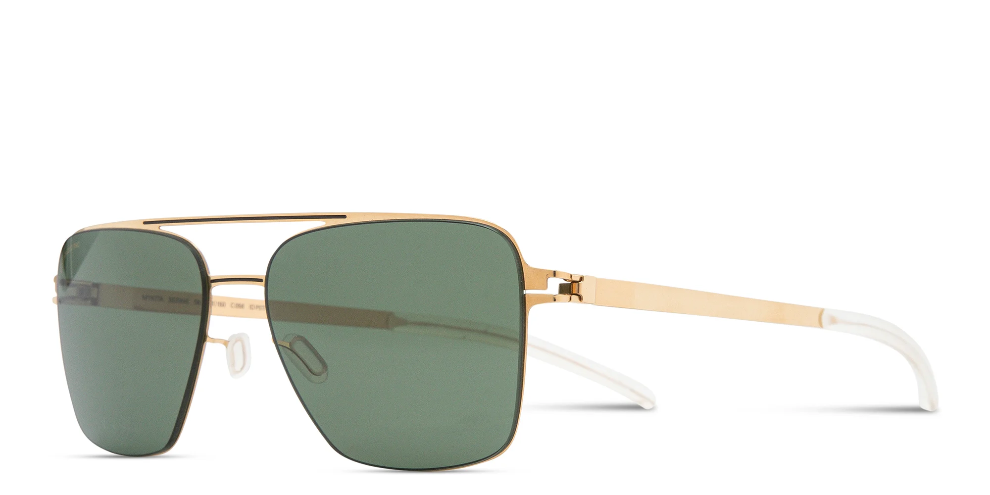 Shop MYKITA Bernie Aviator Sunglasses in Gold online.