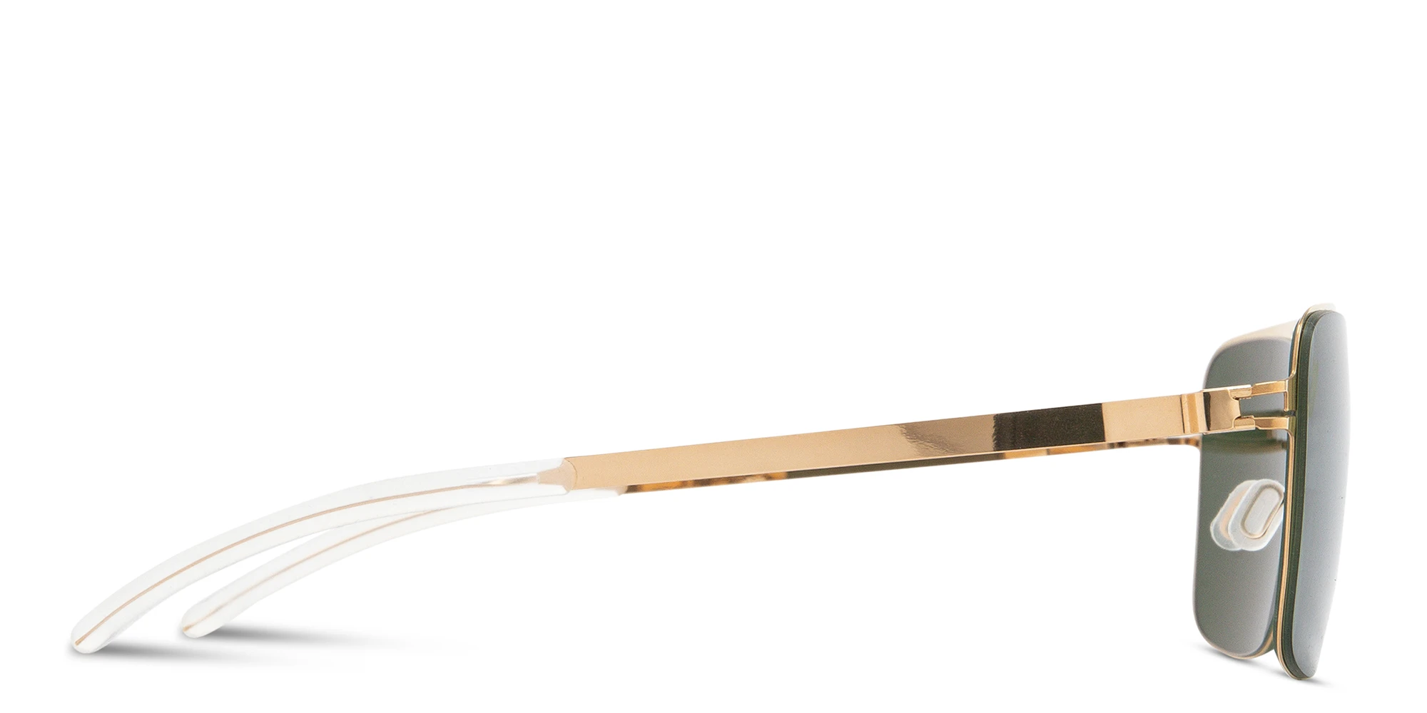 Shop MYKITA Bernie Aviator Sunglasses in Gold online.
