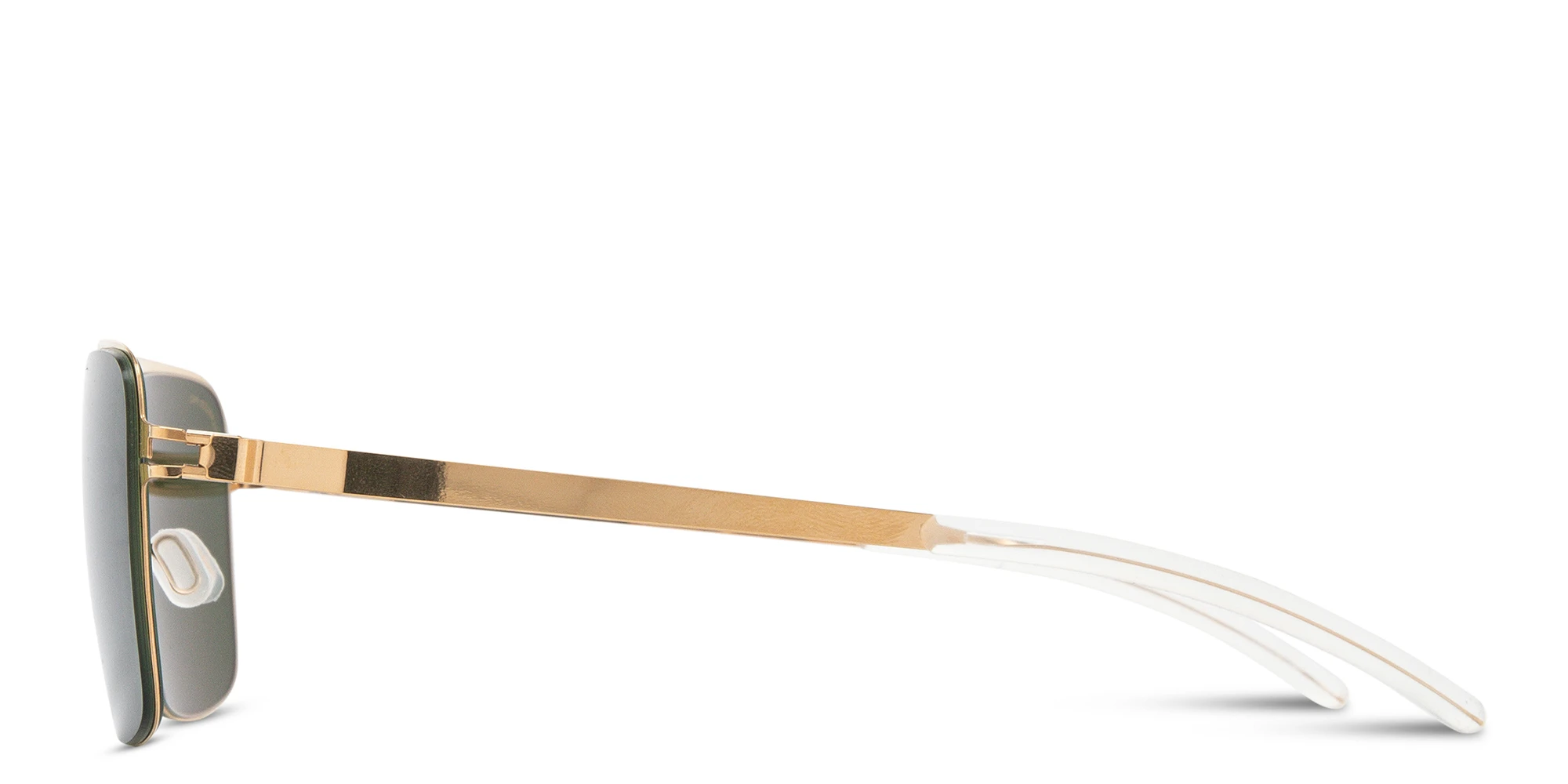 Shop MYKITA Bernie Aviator Sunglasses in Gold online.
