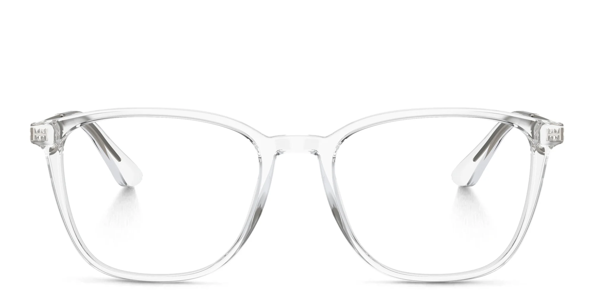 Shop GIORGIO ARMANI Square Eyeglasses in Crystal online.