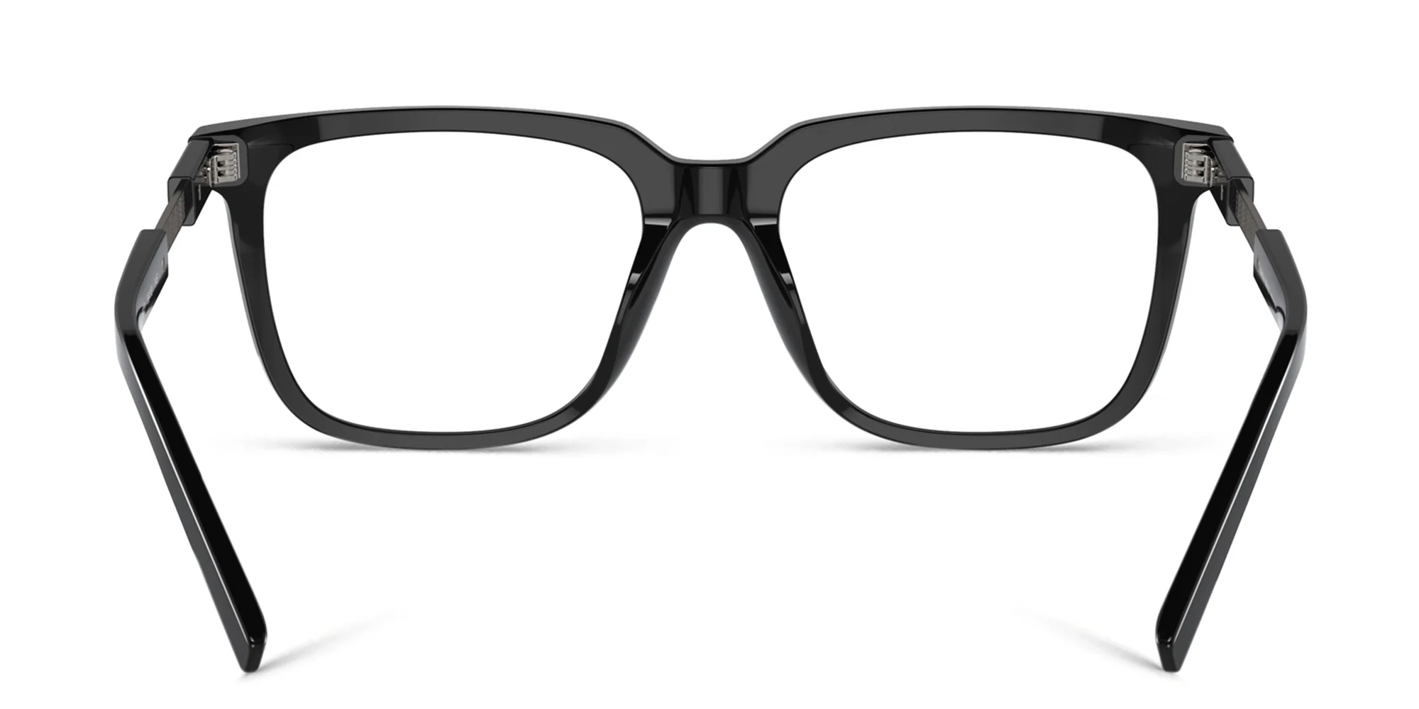 Shop GIORGIO ARMANI Rectangle Eyeglasses in Black online.