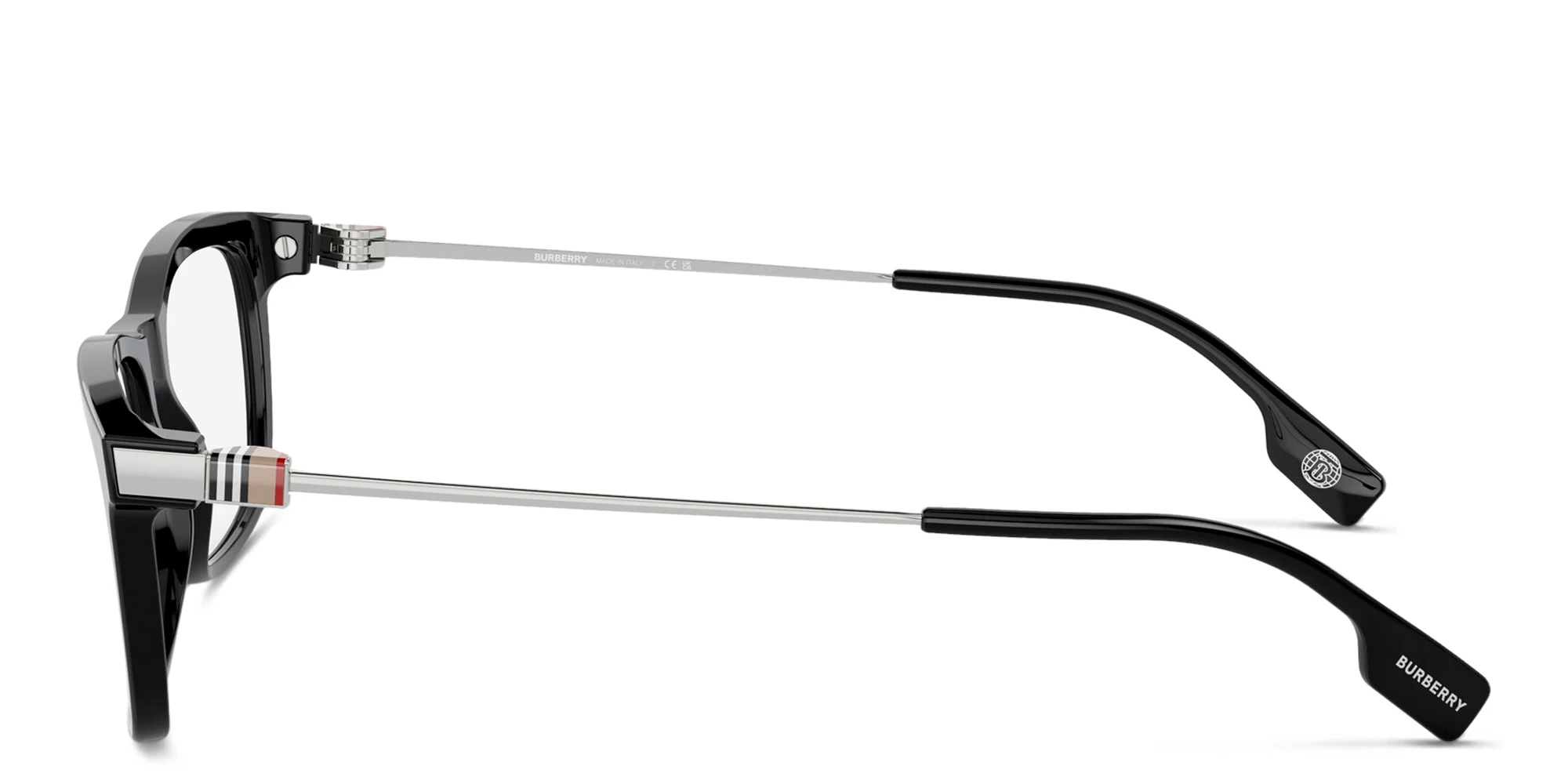 تسوق نظارات طبية مستطيلة بربري بلون أسود أونلاين.