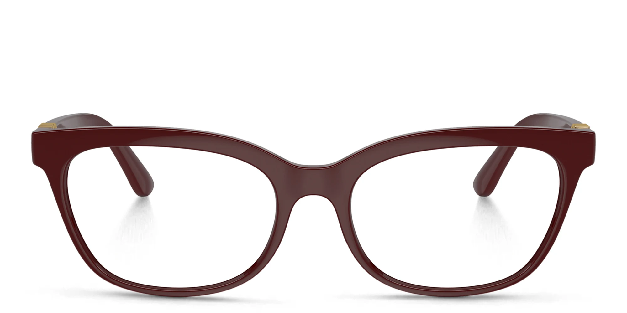 Shop Dolce & Gabbana Butterfly Eyeglasses in Bordeaux online.