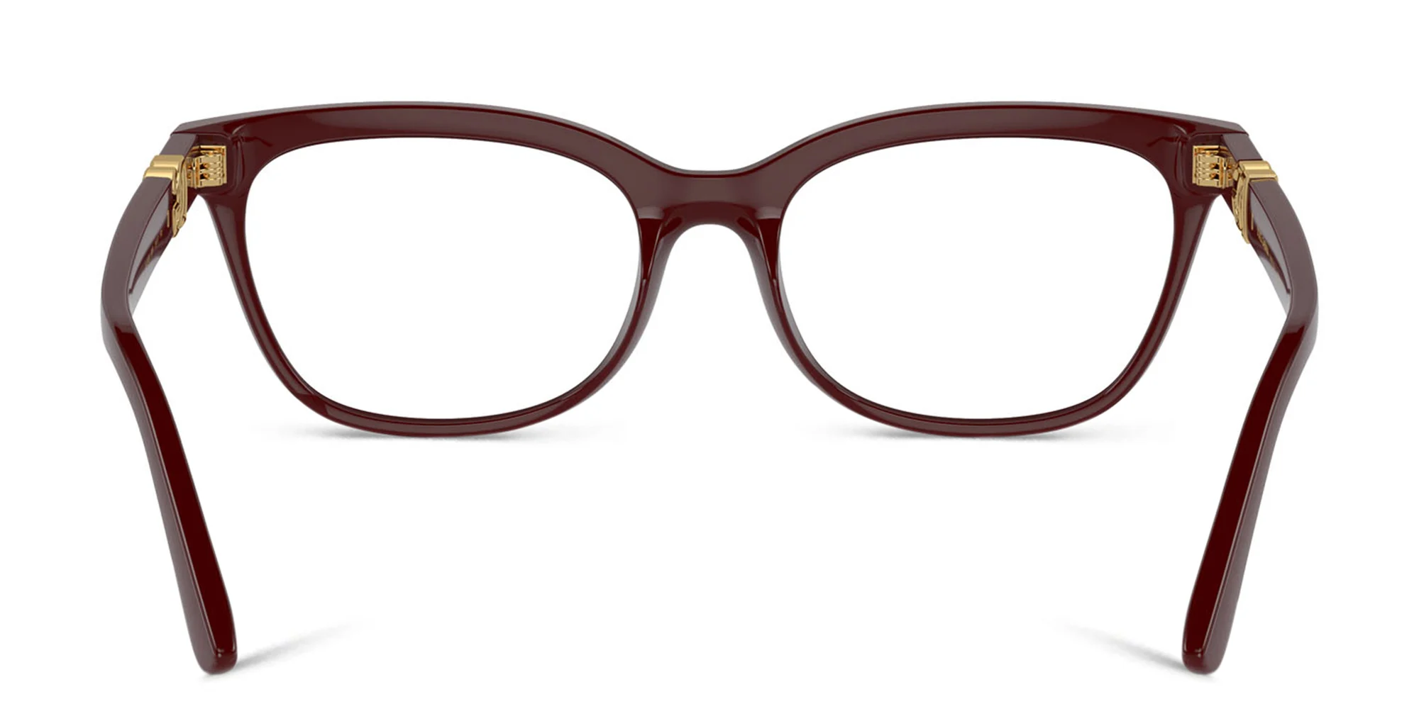 Shop Dolce & Gabbana Butterfly Eyeglasses in Bordeaux online.