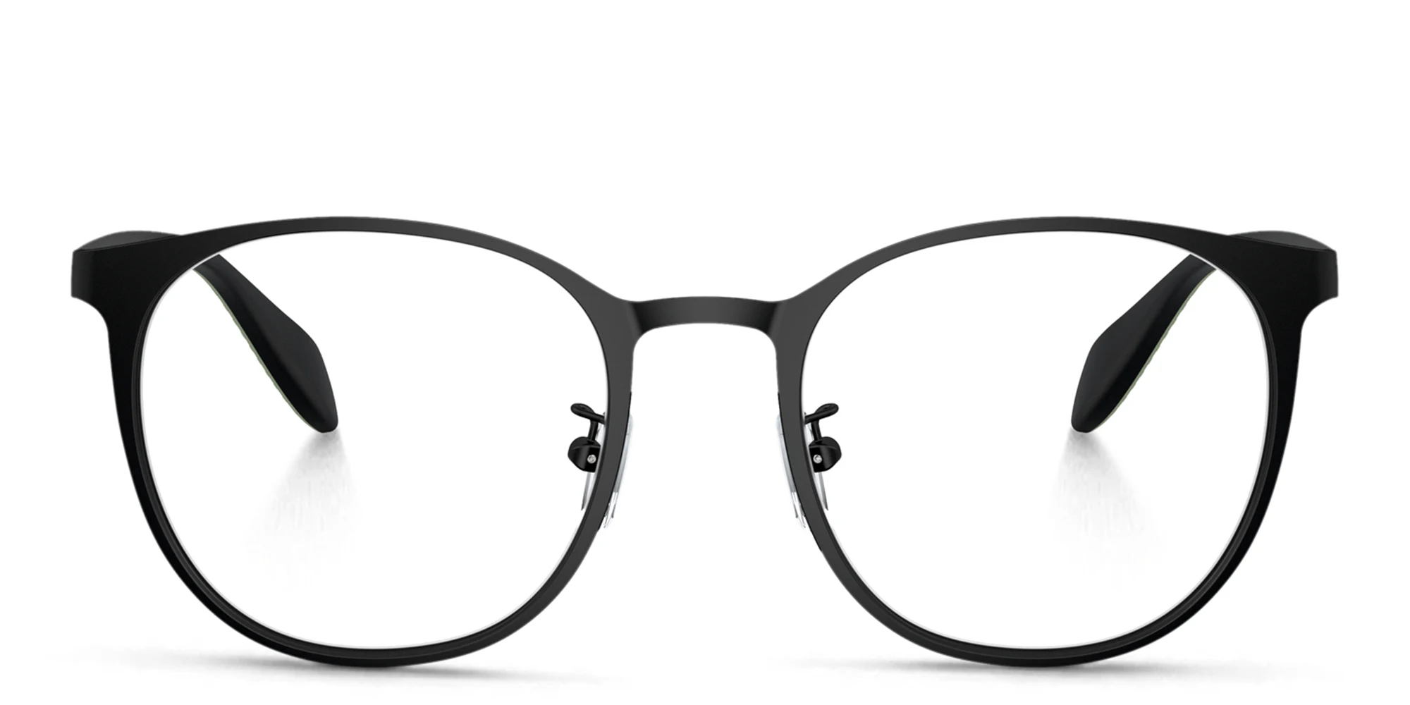 Shop Emporio Armani Panthos Eyeglasses in Matte Black online.