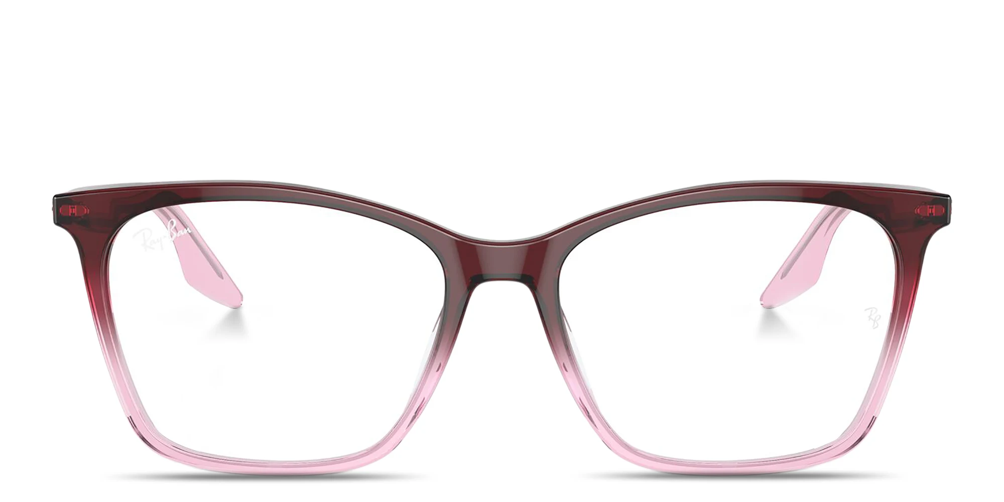Shop Ray-Ban Optics Cat-Eye Eyeglasses in Red Gradient Pink online.