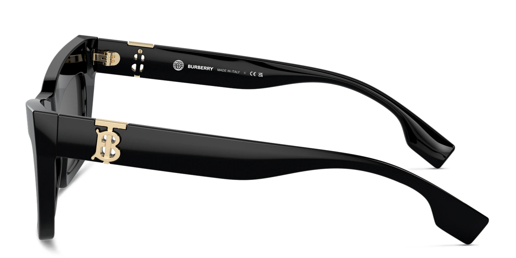 Shop BURBERRY Cat-Eye Sunglasses in Black online.