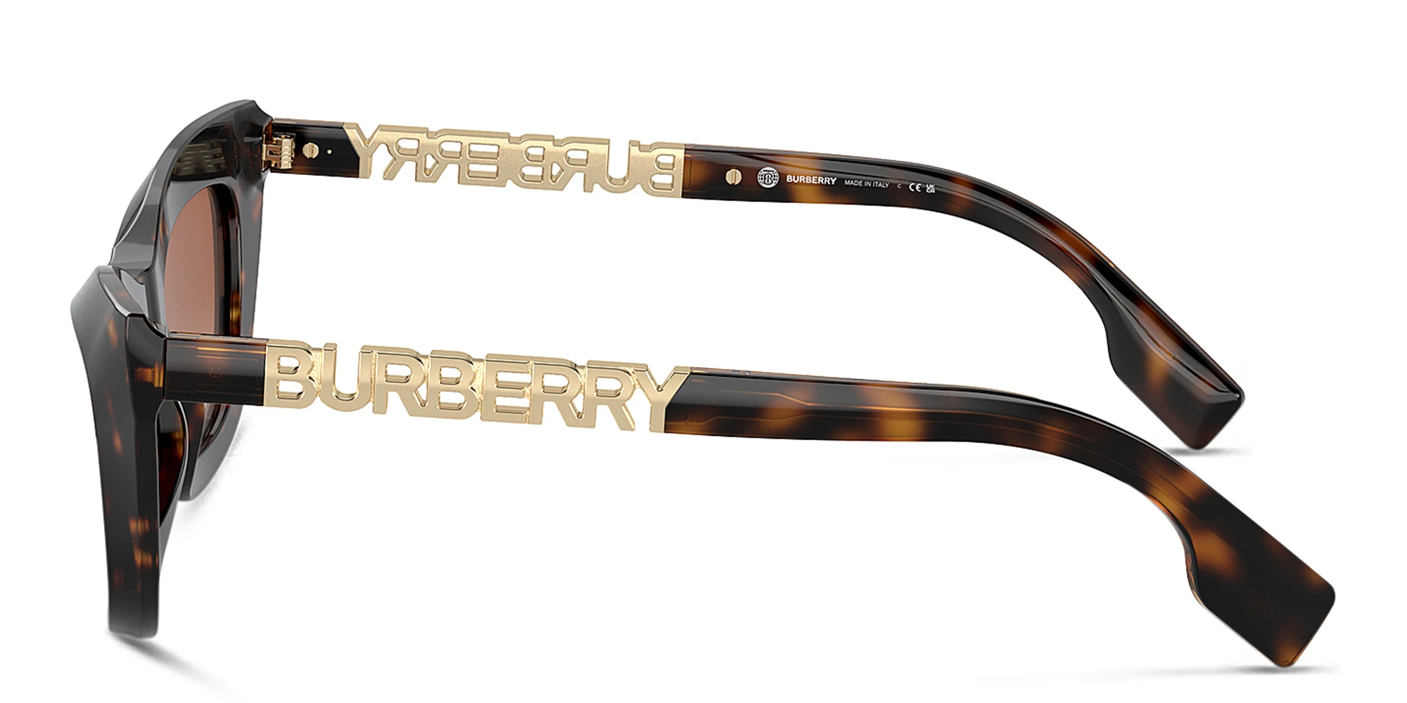 Shop BURBERRY Cat-Eye Sunglasses in Dark Havana online.