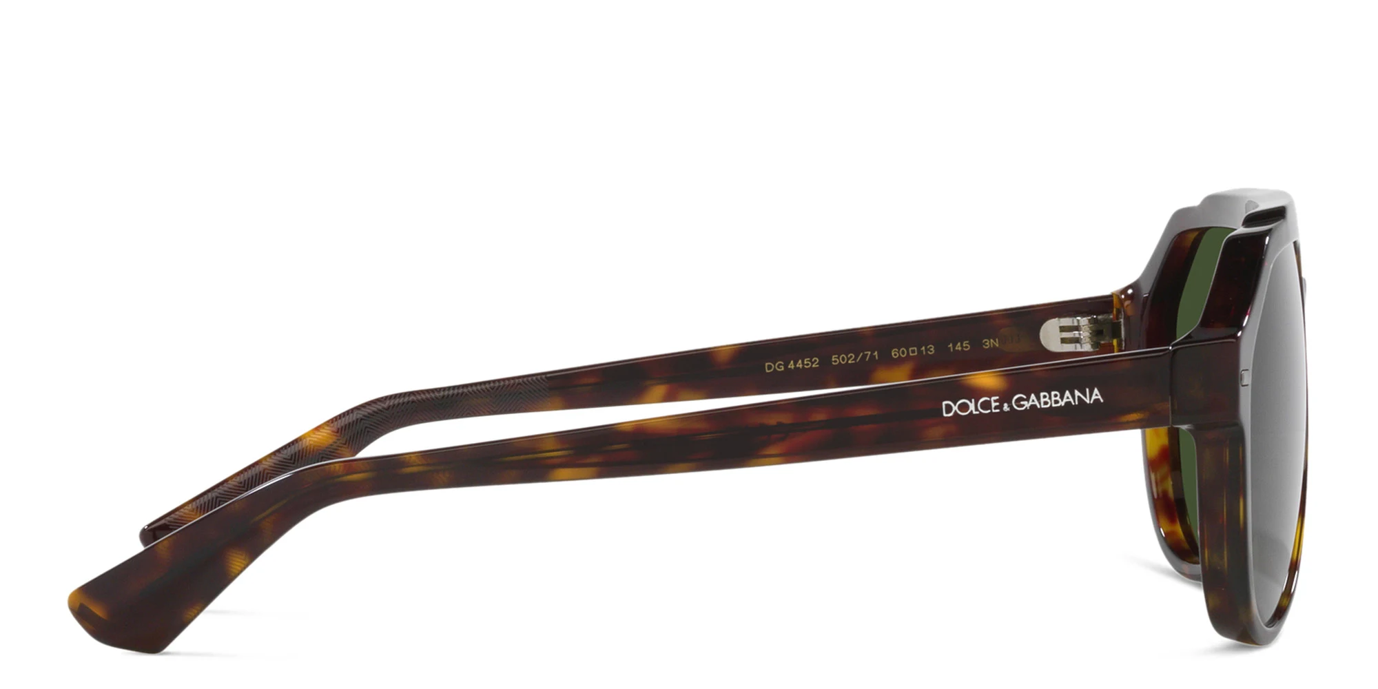 Shop Dolce & Gabbana Pilot Sunglasses in Havana online.