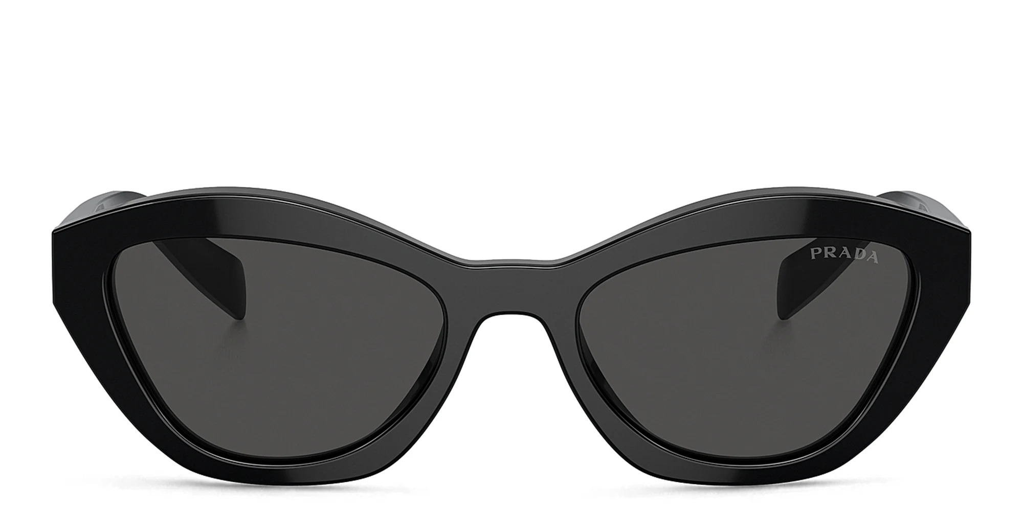 Shop PRADA Butterfly Sunglasses in Black online.