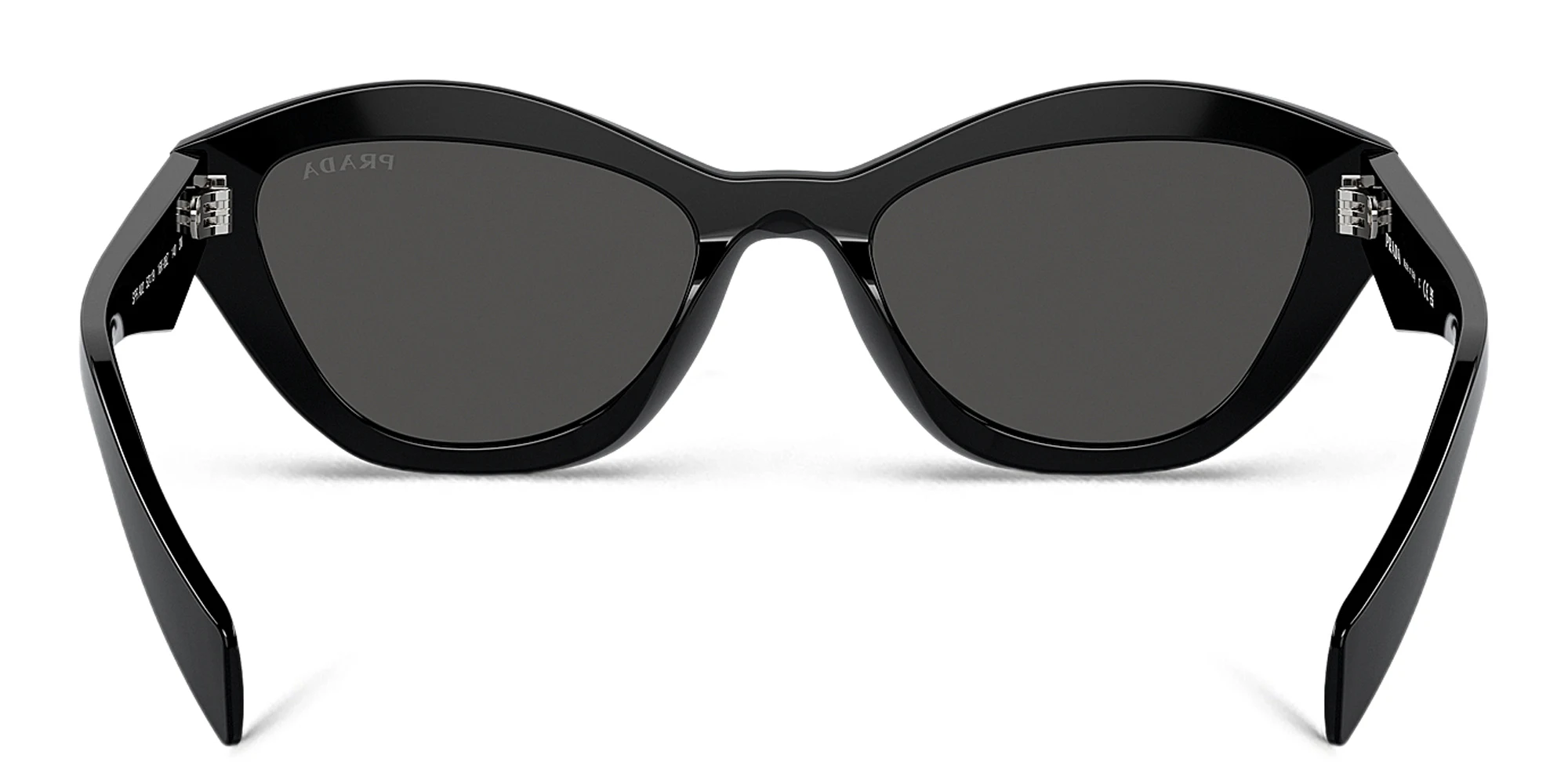 Shop PRADA Butterfly Sunglasses in Black online.