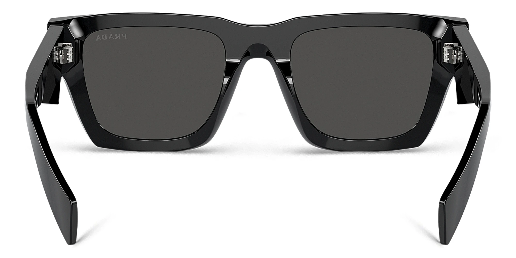 Shop PRADA Logo Pillow Sunglasses in Black online.