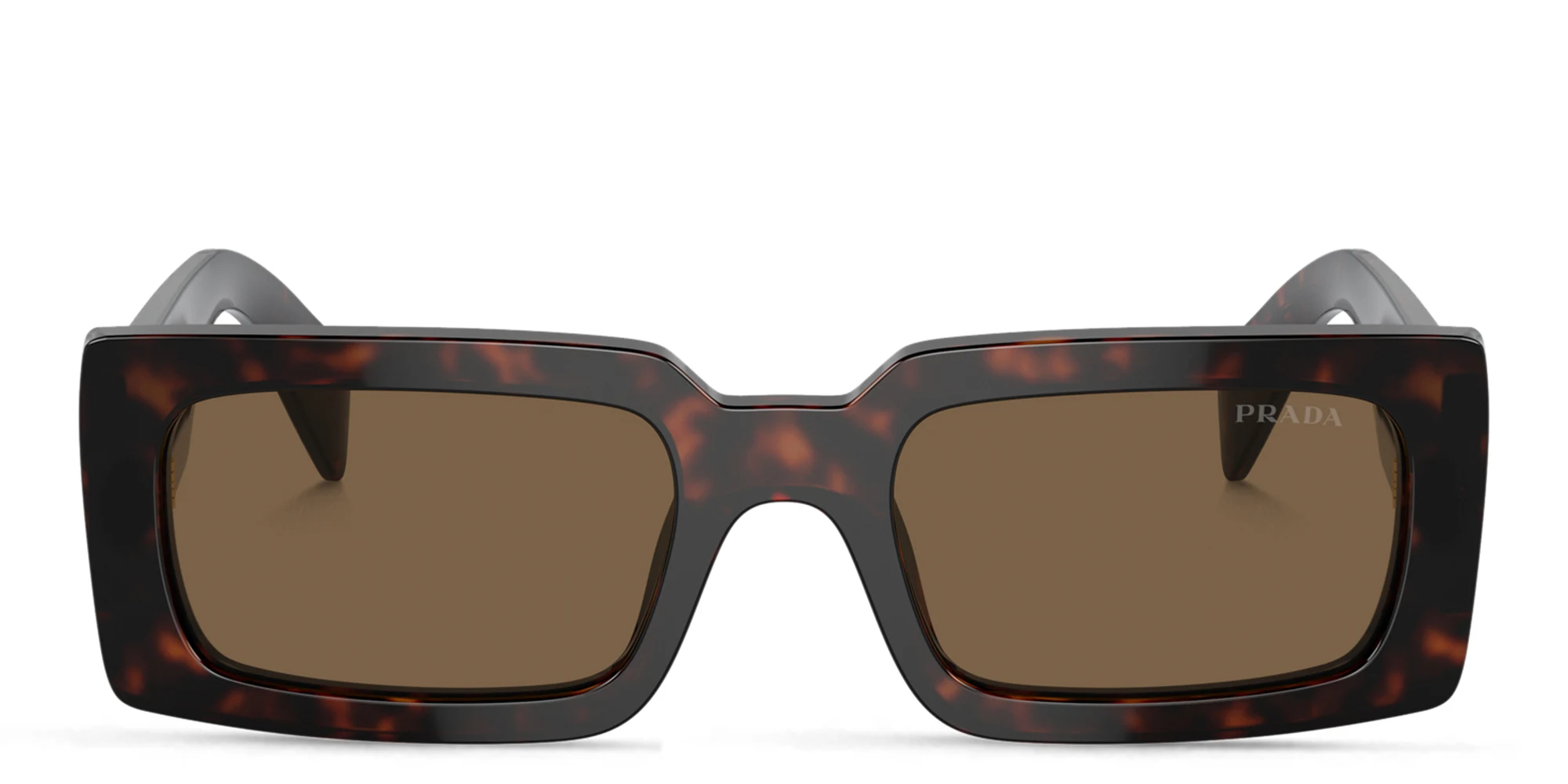 Shop PRADA Pillow Sunglasses in Briar Tortoise online.