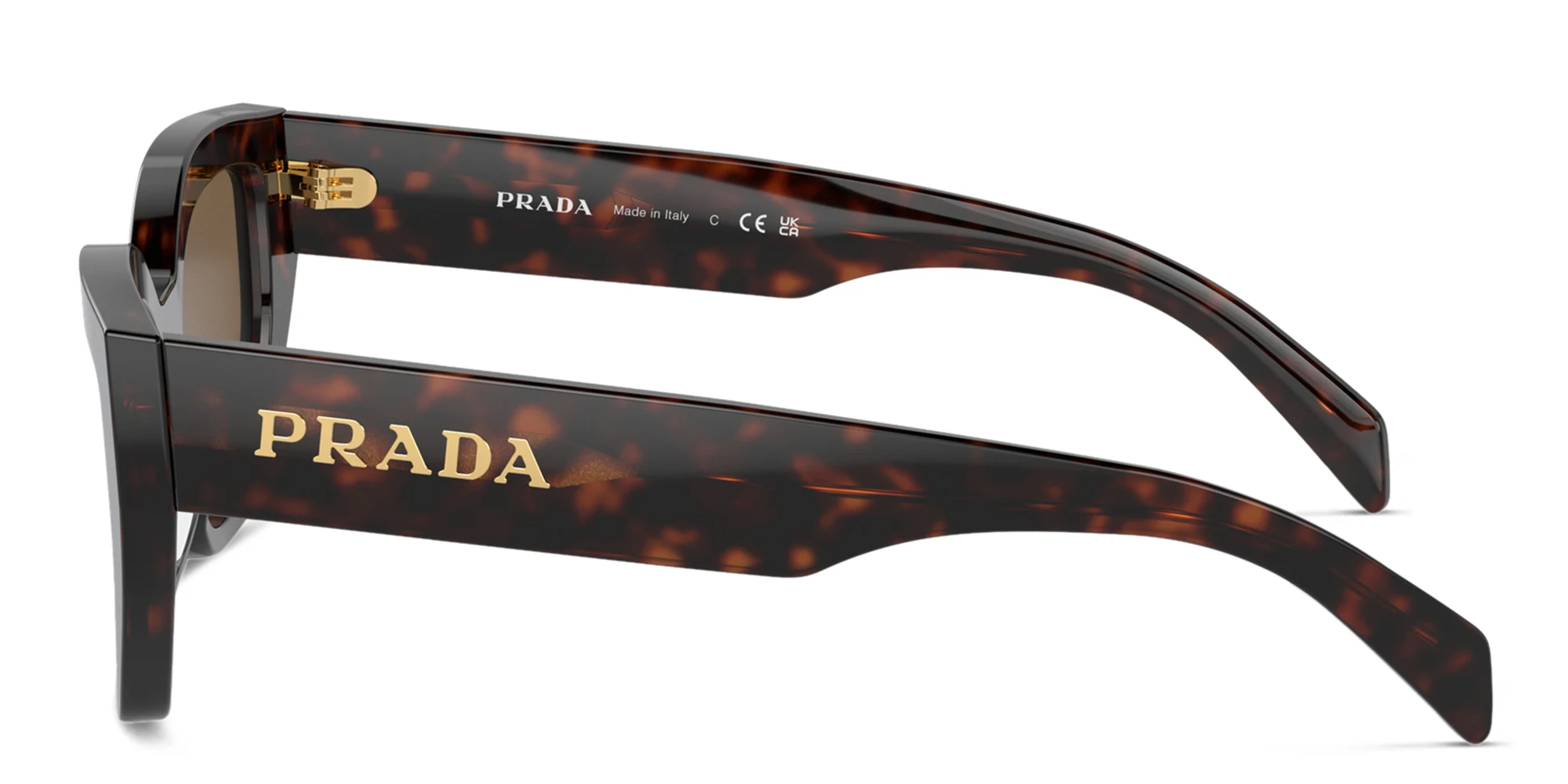 Shop PRADA Butterfly Sunglasses in Briar Tortoise online.