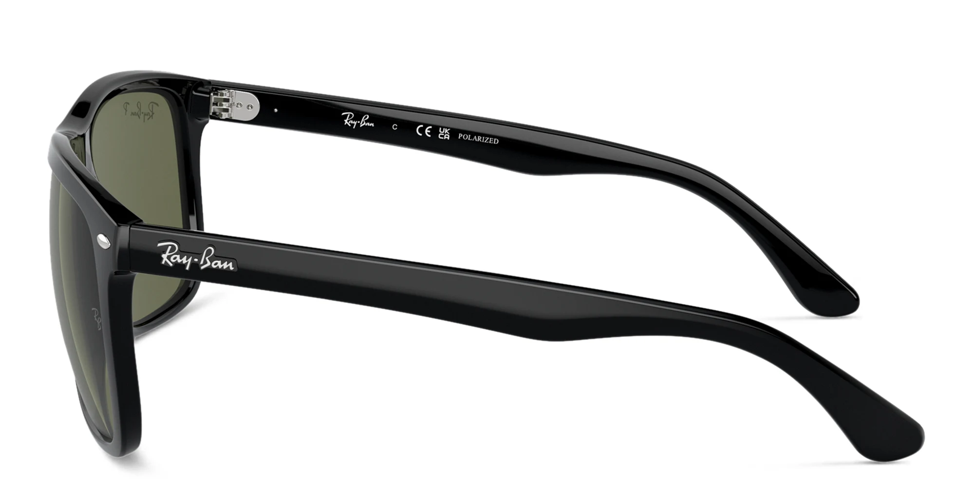 Shop Ray-Ban Boyfriend Two Unisex Square Sunglasses in Black online.