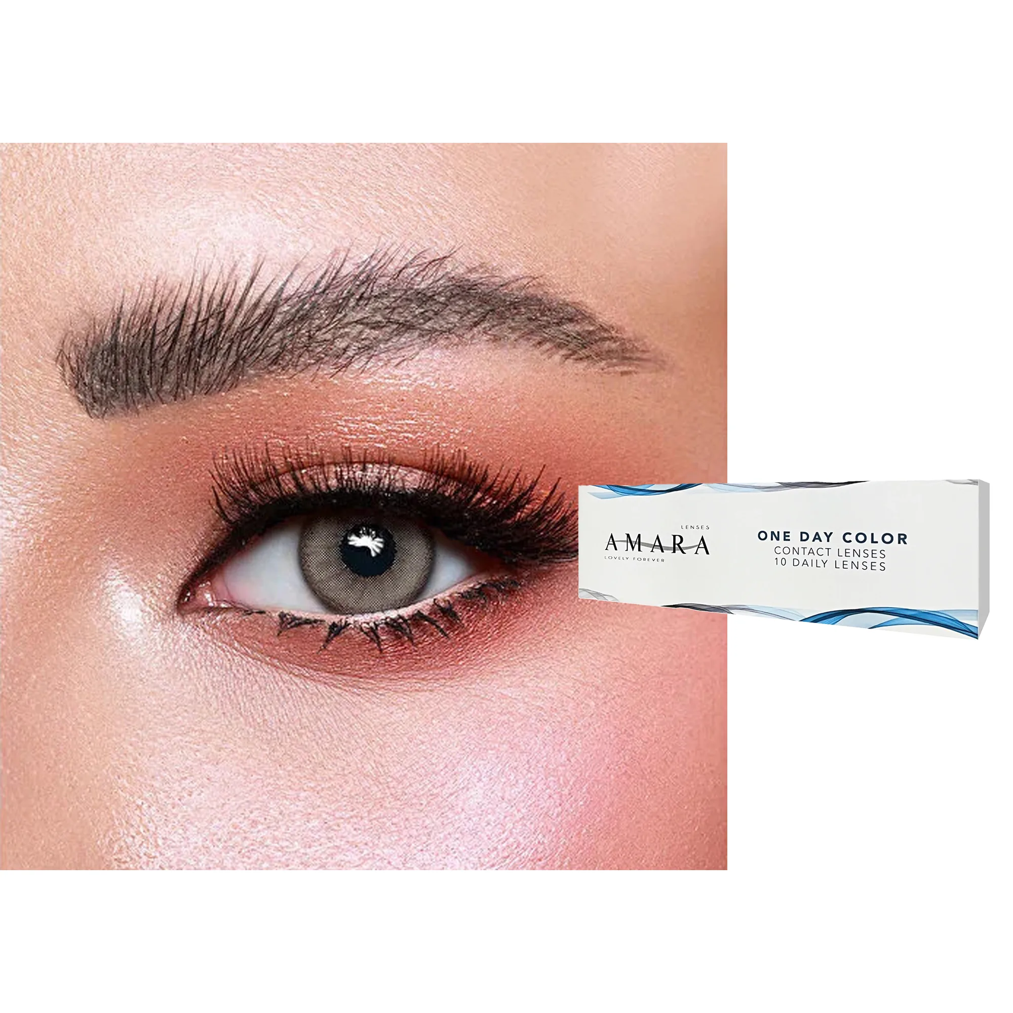 Shop Amara 1-Day Color Contact Lenses - Honey online.