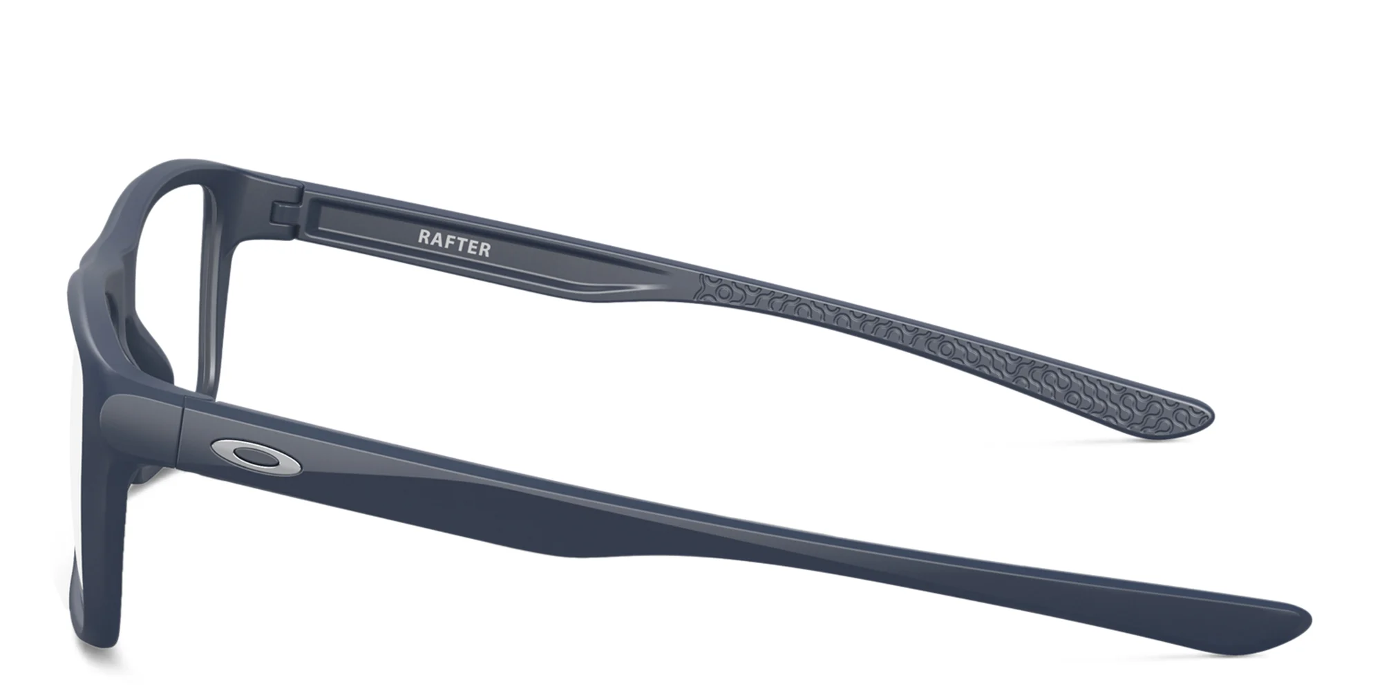 Shop Oakley Wide Rectangle Eyeglasses in Universal Blue online.