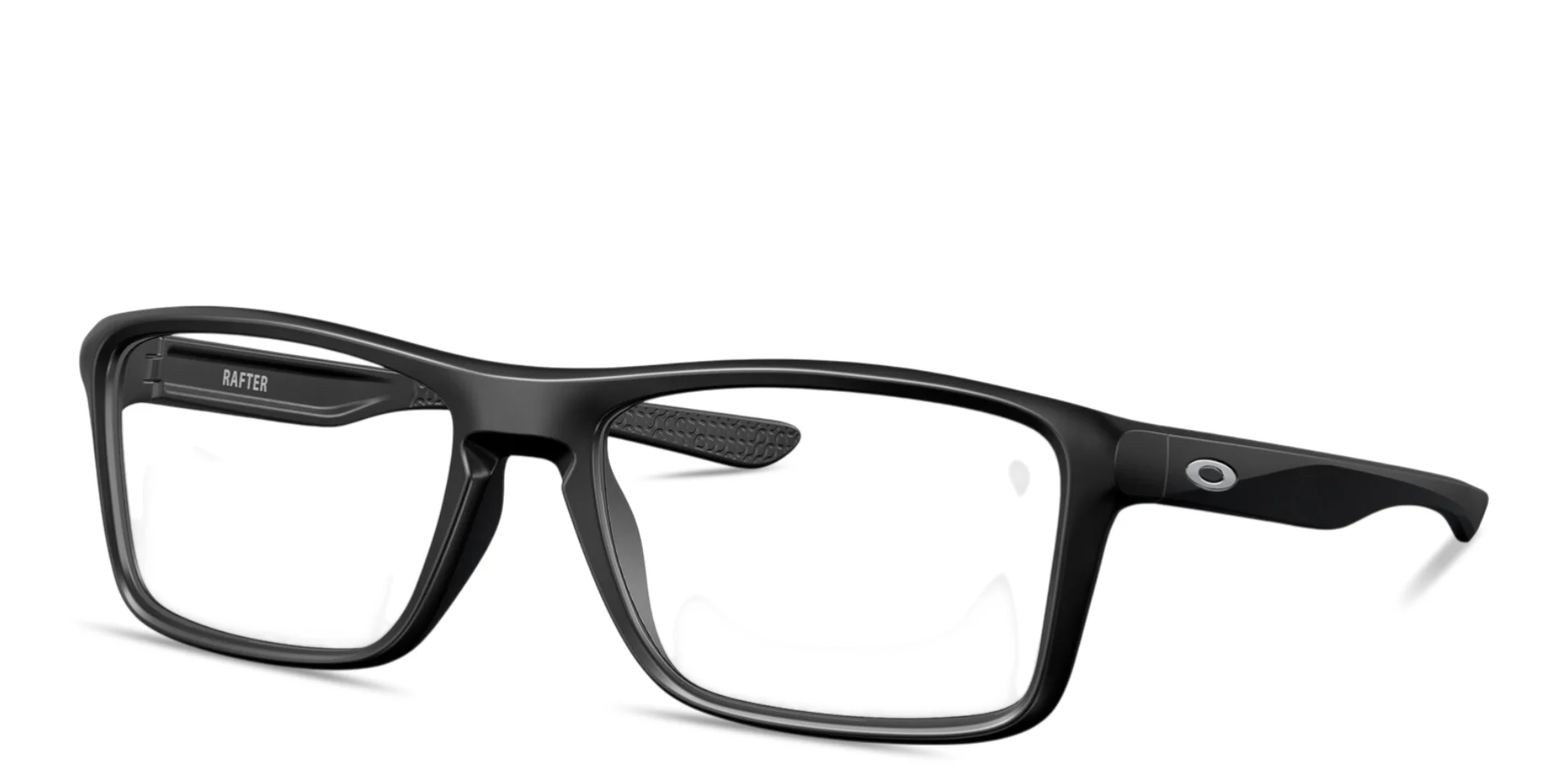 Shop Oakley Rafter Rectangle Eyeglasses in Matte Black online.
