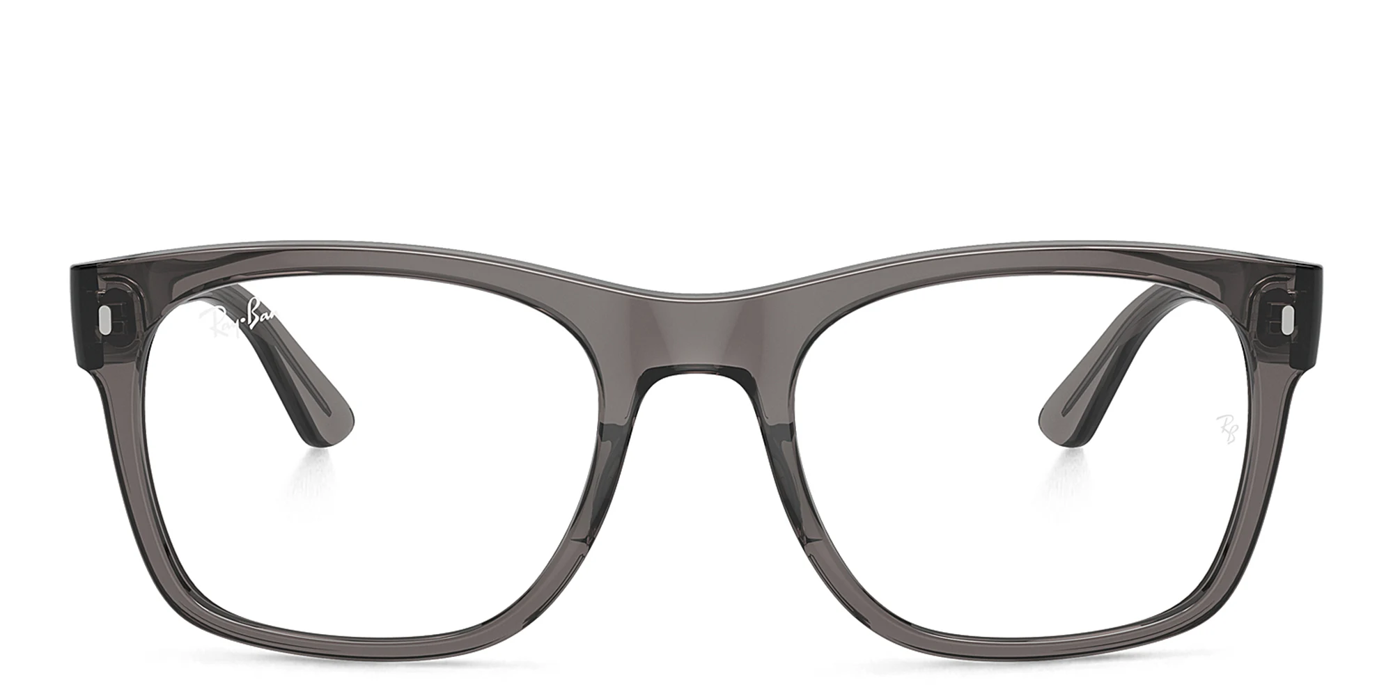 Shop Ray-Ban Unisex Square Eyeglasses in Opal Dark Grey online.