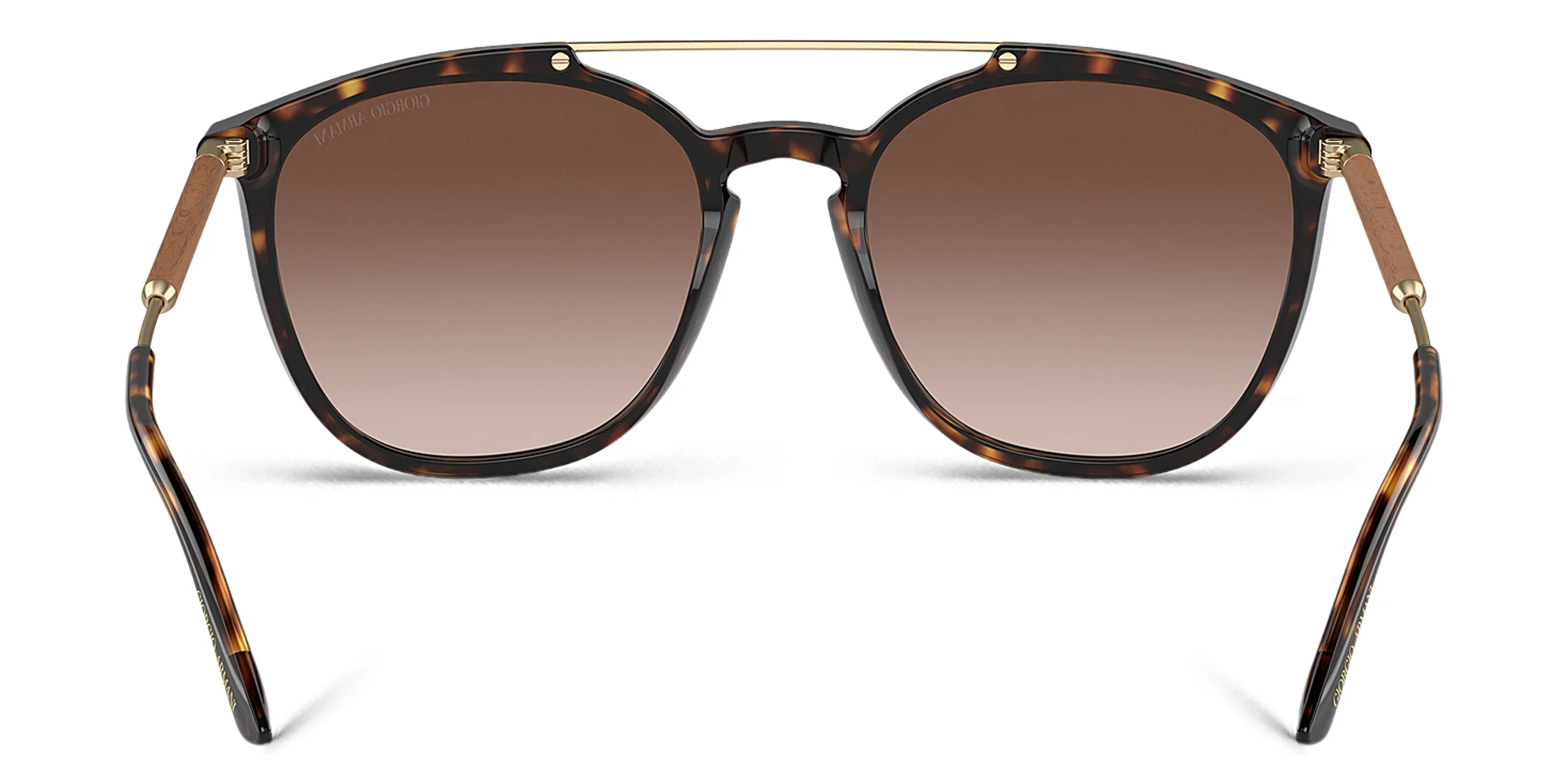 Shop GIORGIO ARMANI Square Sunglasses in Havana online.