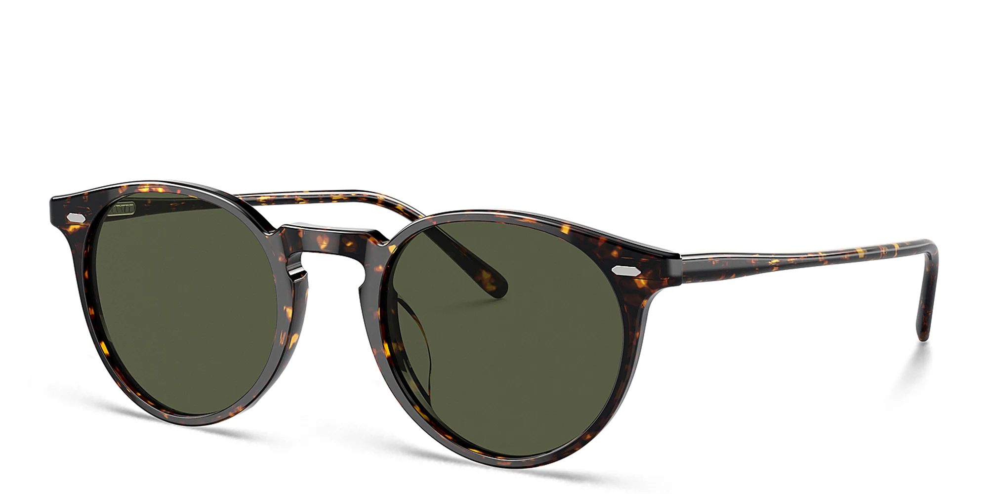 Shop OLIVER PEOPLES Unisex Panthos Sunglasses in Atago Tortoise online.