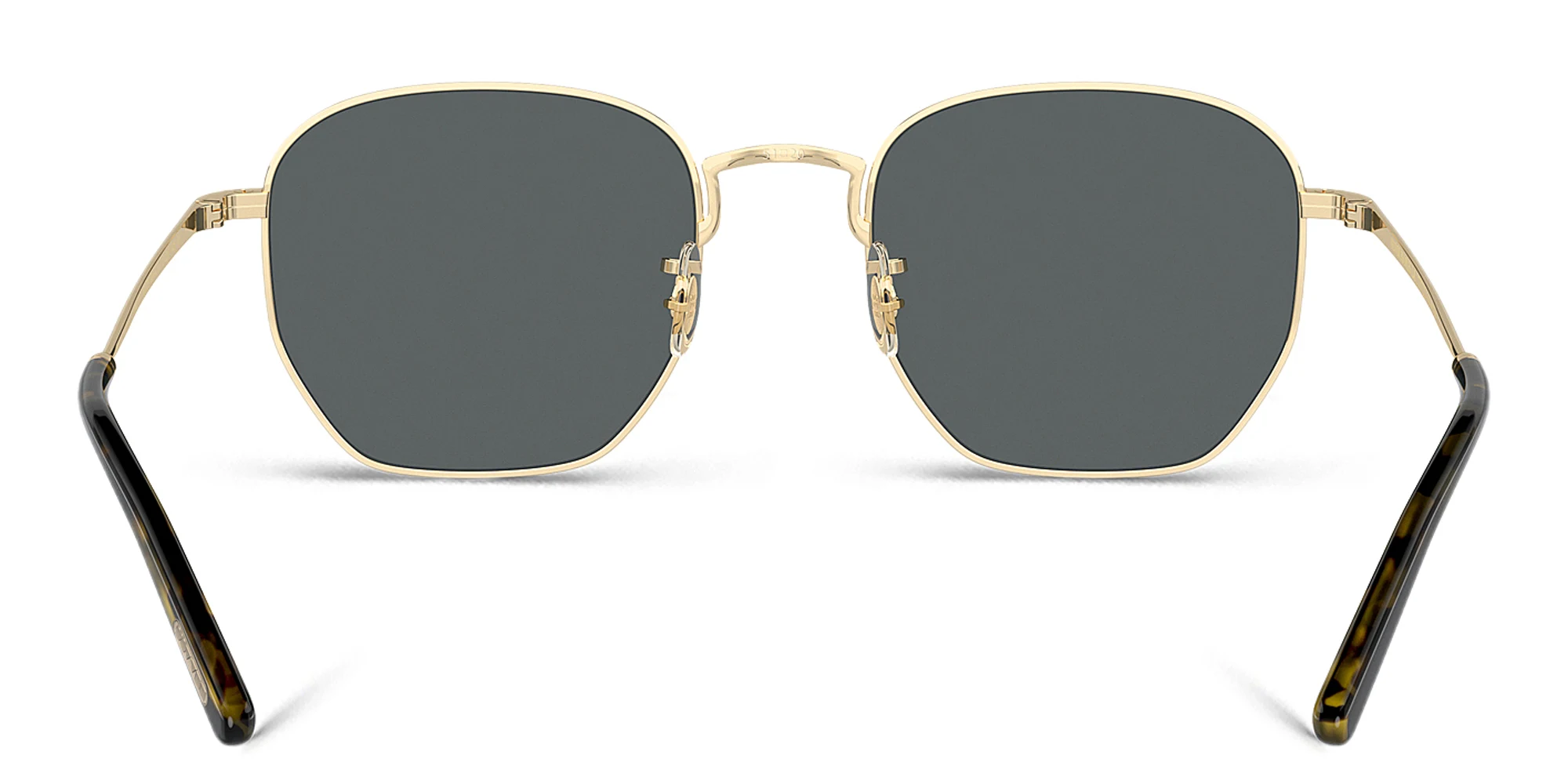 Shop OLIVER PEOPLES Unisex Irregular Sunglasses in Gold online.