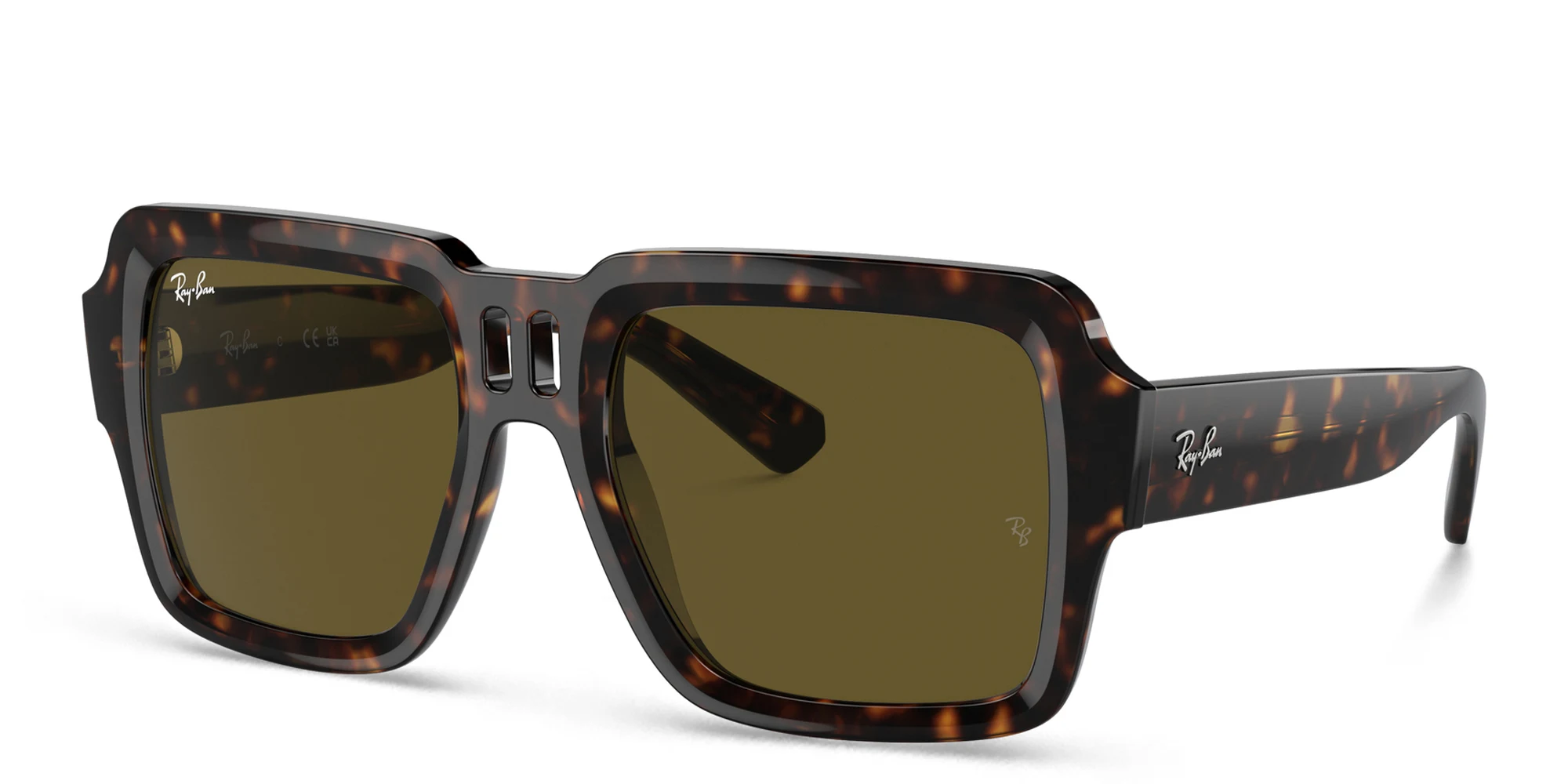 Shop Ray-Ban Magellan Unisex Square Sunglasses in Havana online.