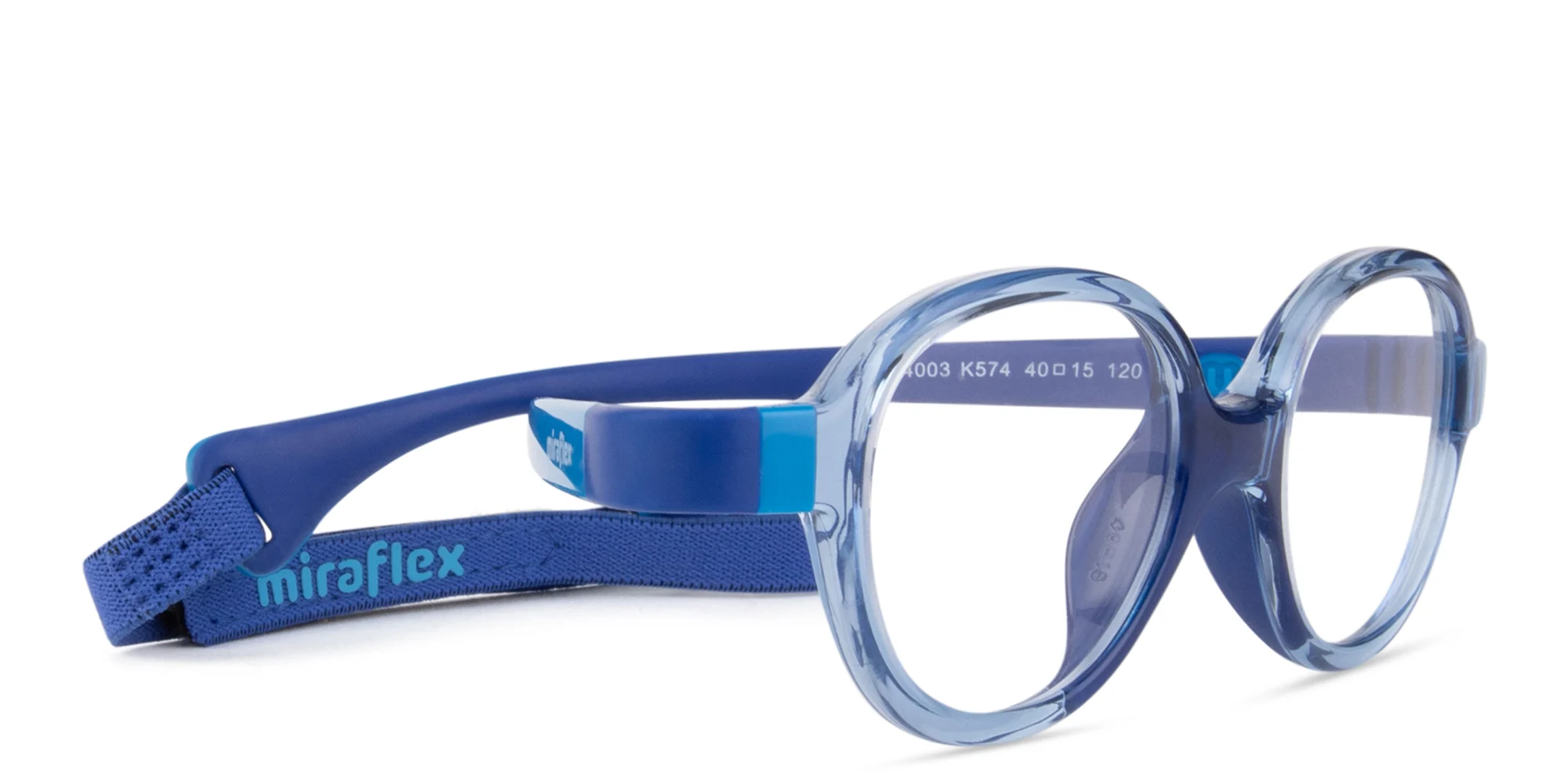 Shop Mira Flex Kids Round Eyeglasses in Blue online.