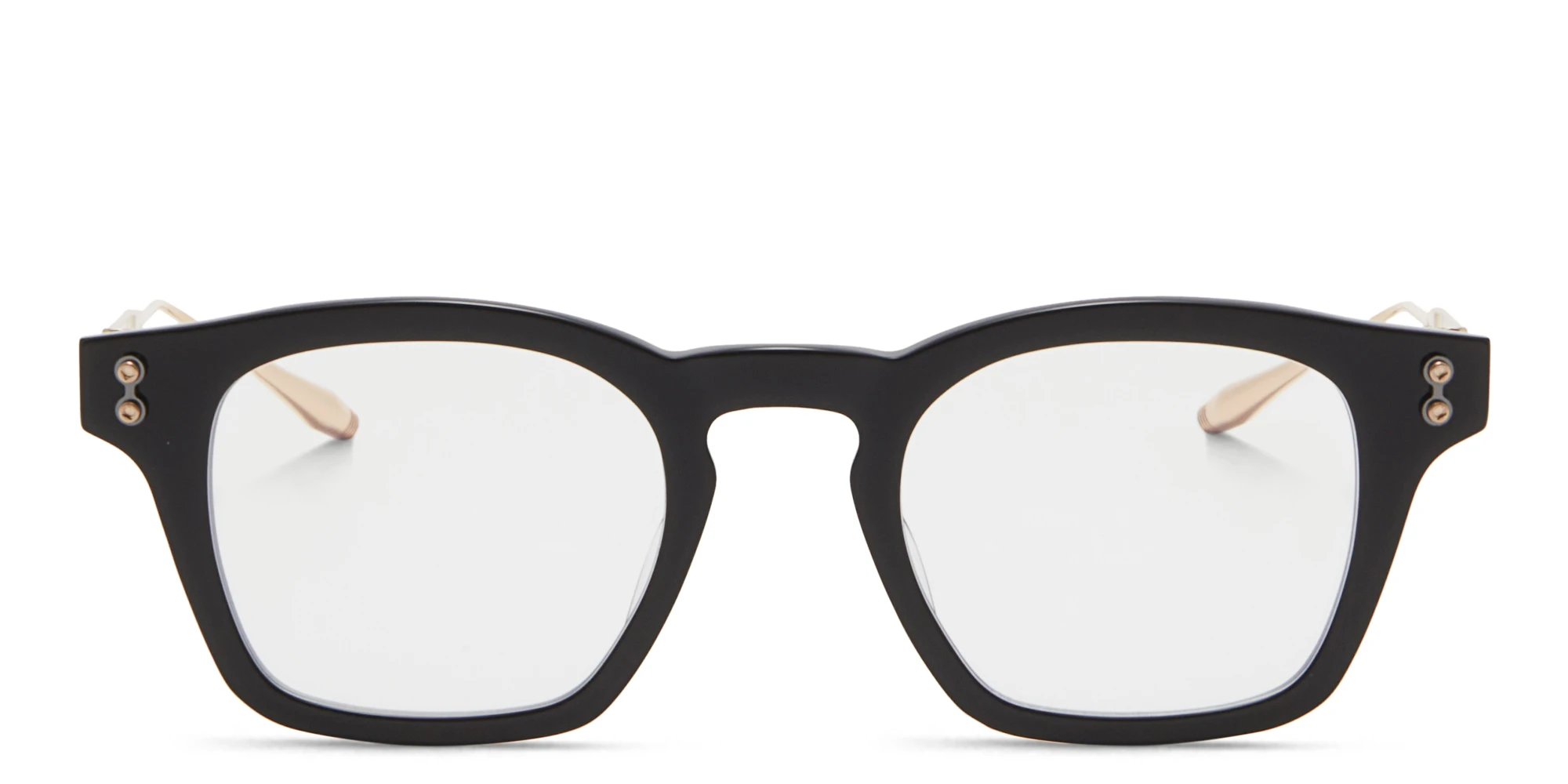 Shop AKONI Wise Round Eyeglasses in Black online.