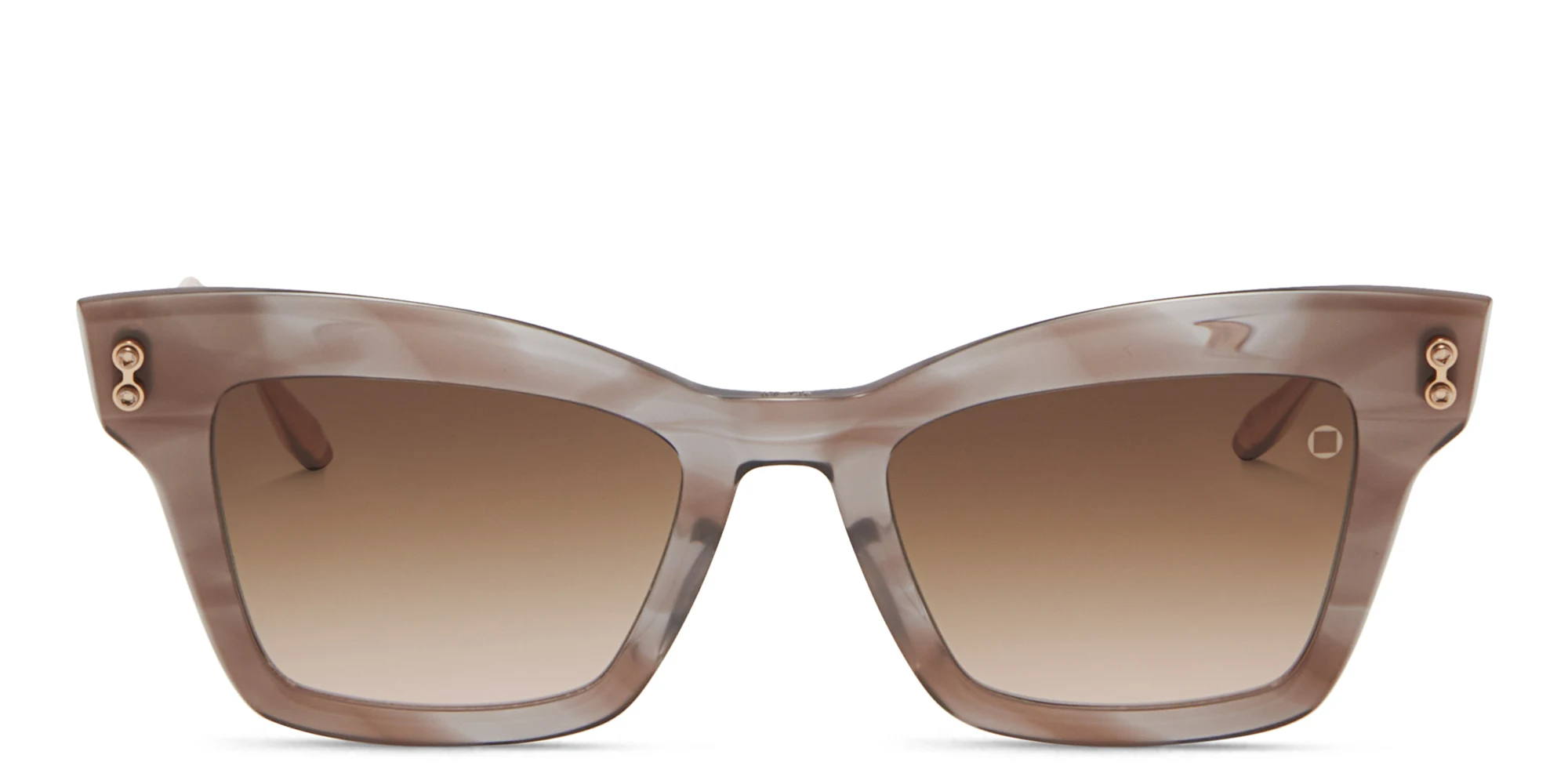 Shop AKONI Innes Cat-Eye Sunglasses in Pink online.