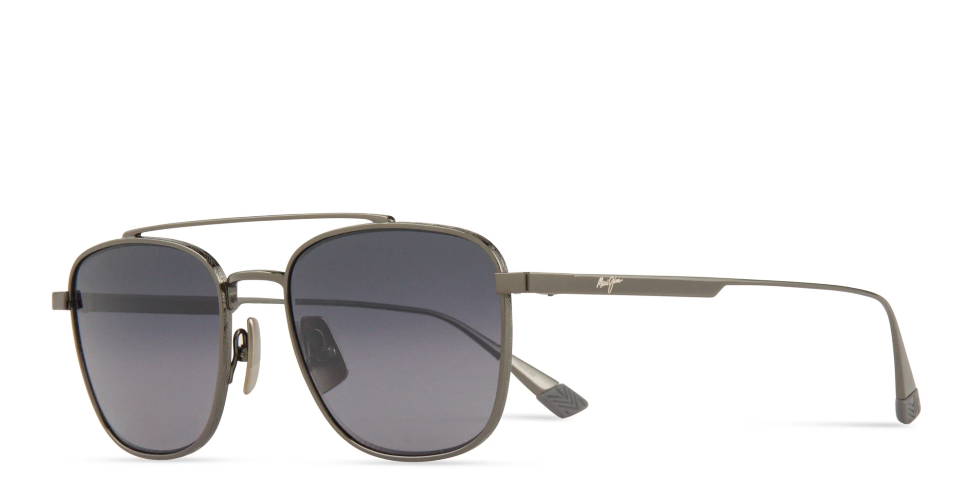 Shop Maui Jim Kahana Unisex Square Sunglasses in Silver online.