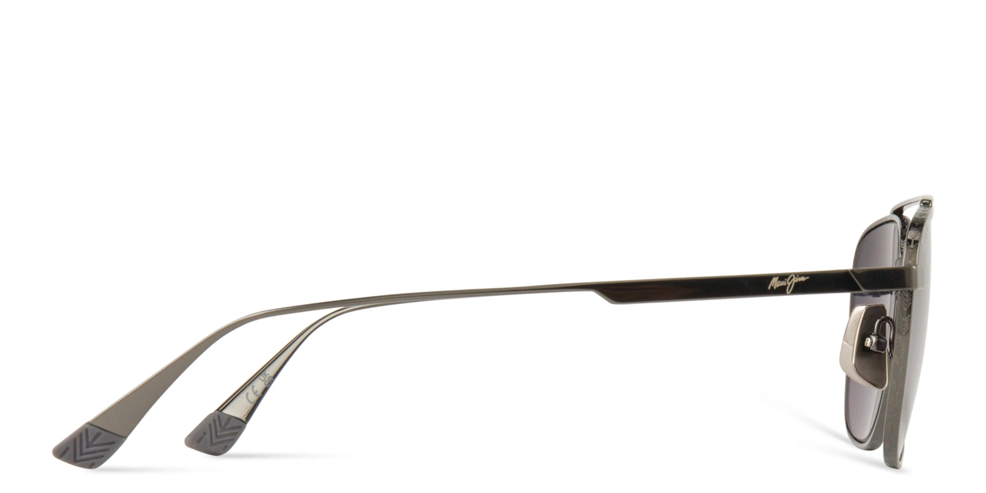 Shop Maui Jim Kahana Unisex Square Sunglasses in Silver online.